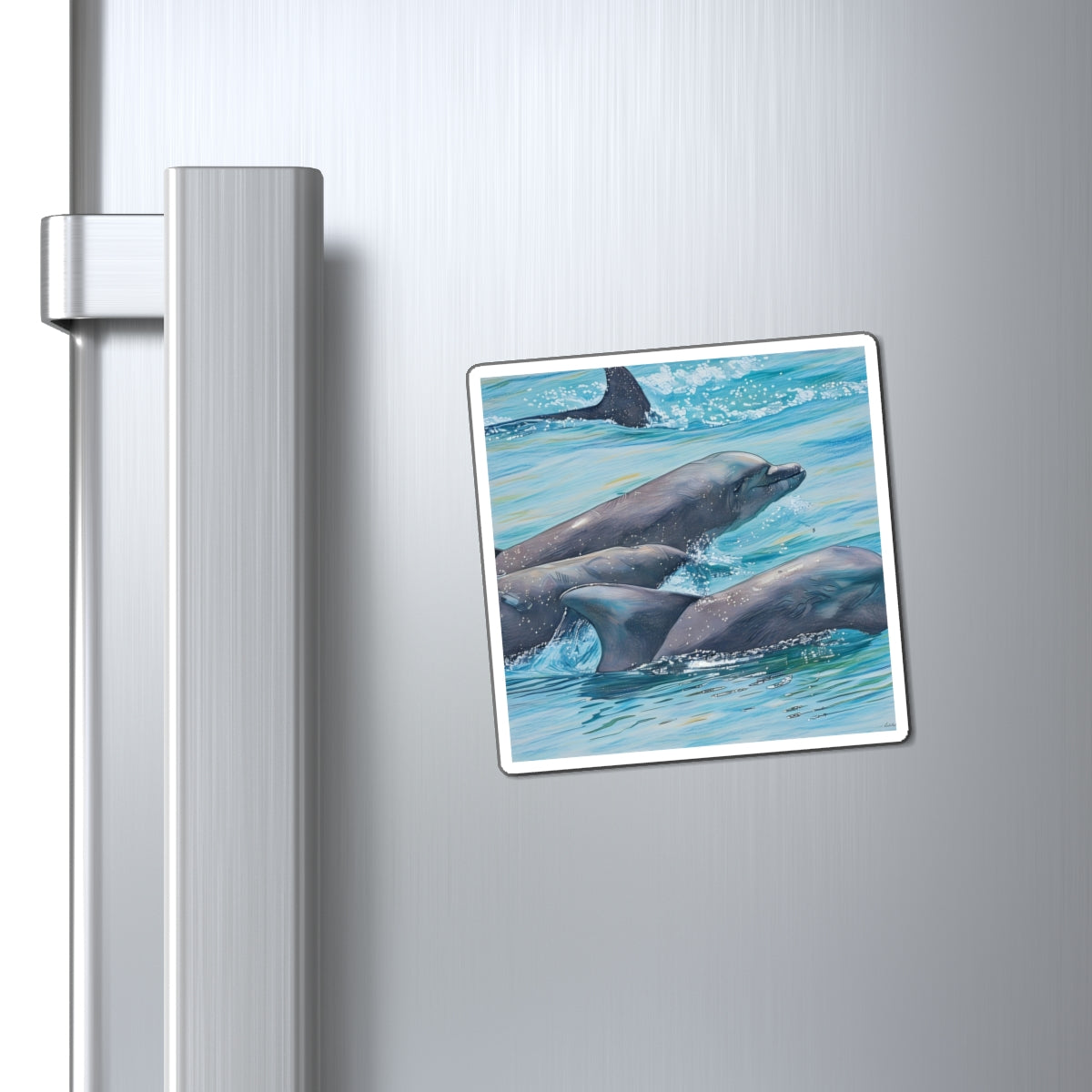 Dolphins in Motion Magnets - Ocean-Inspired Home Decor