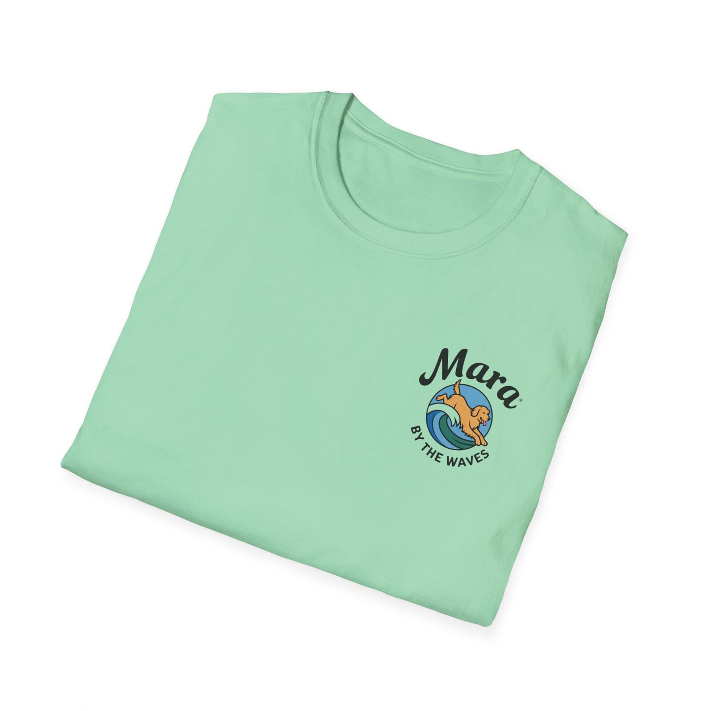 Golden Retriever Ocean Logo T-Shirt