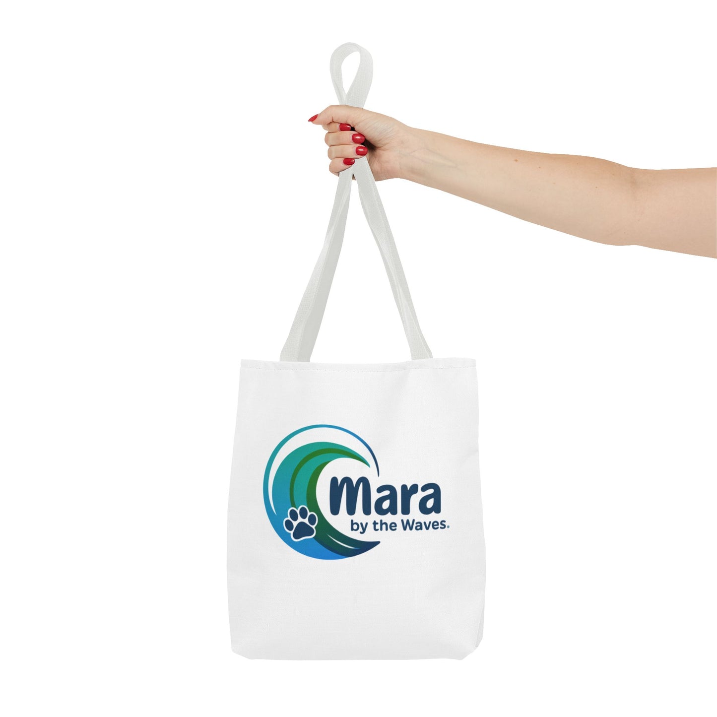 Beach Tote Bag- Golden Retriever/Mara by the Waves Logo