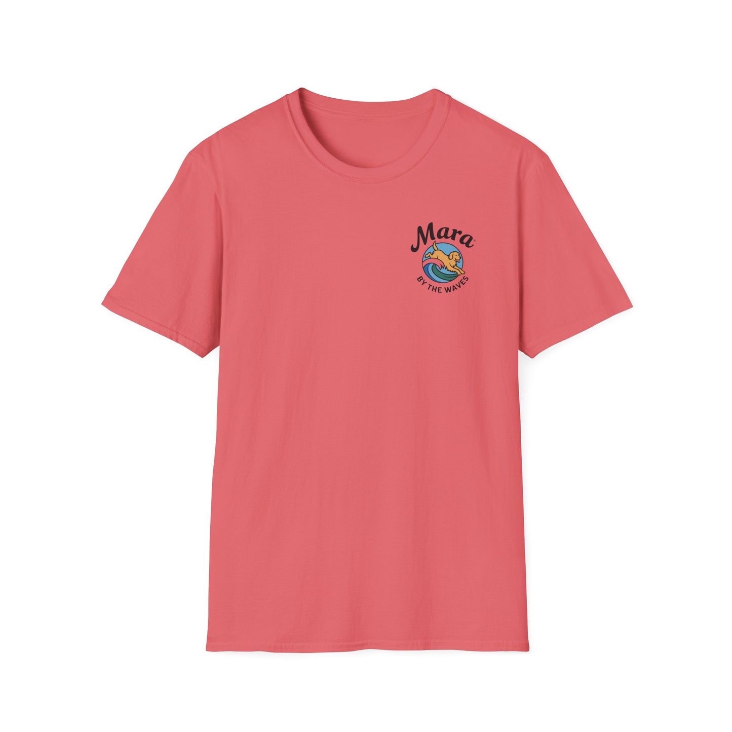 Golden Retriever Ocean Logo T-Shirt