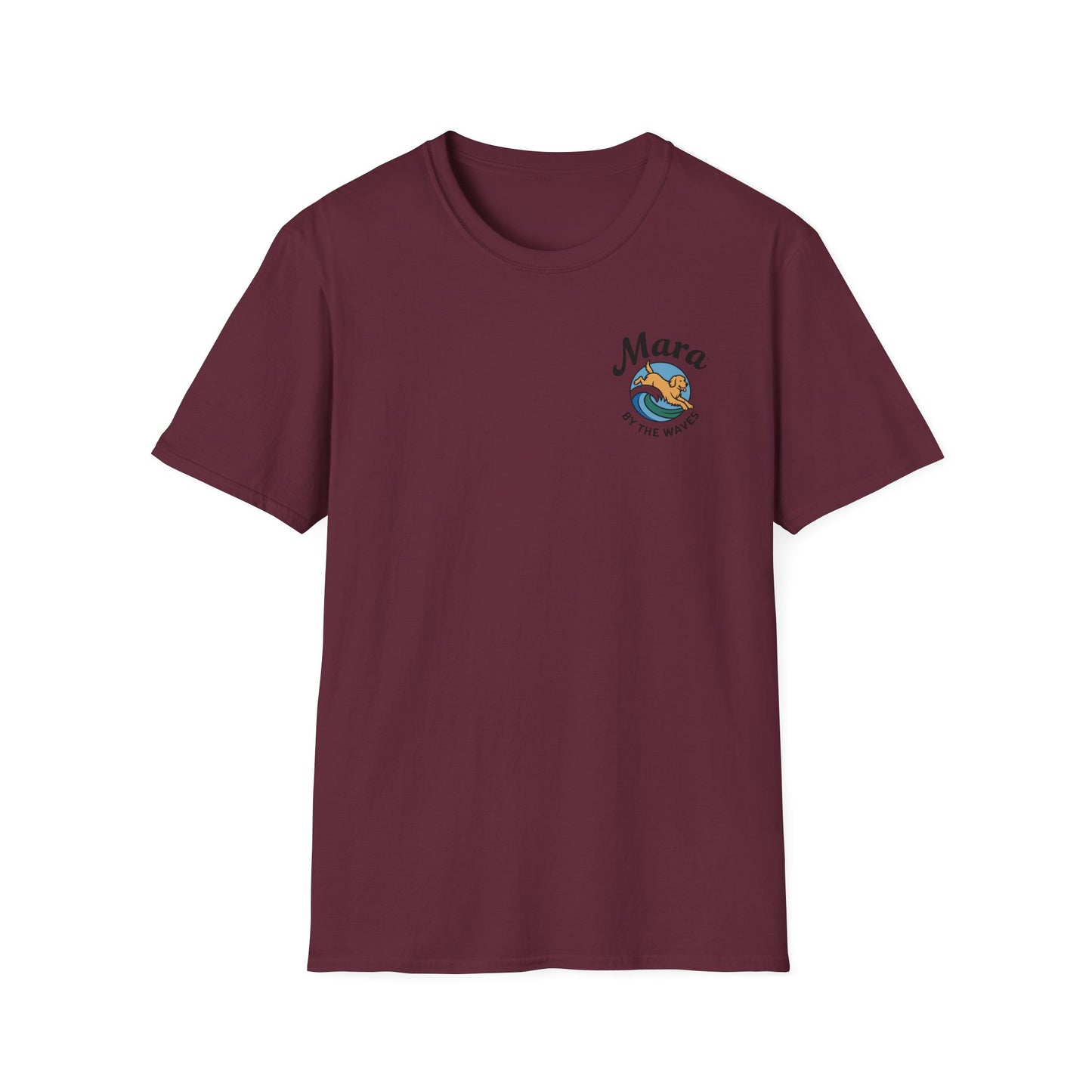 Golden Retriever Ocean Logo T-Shirt