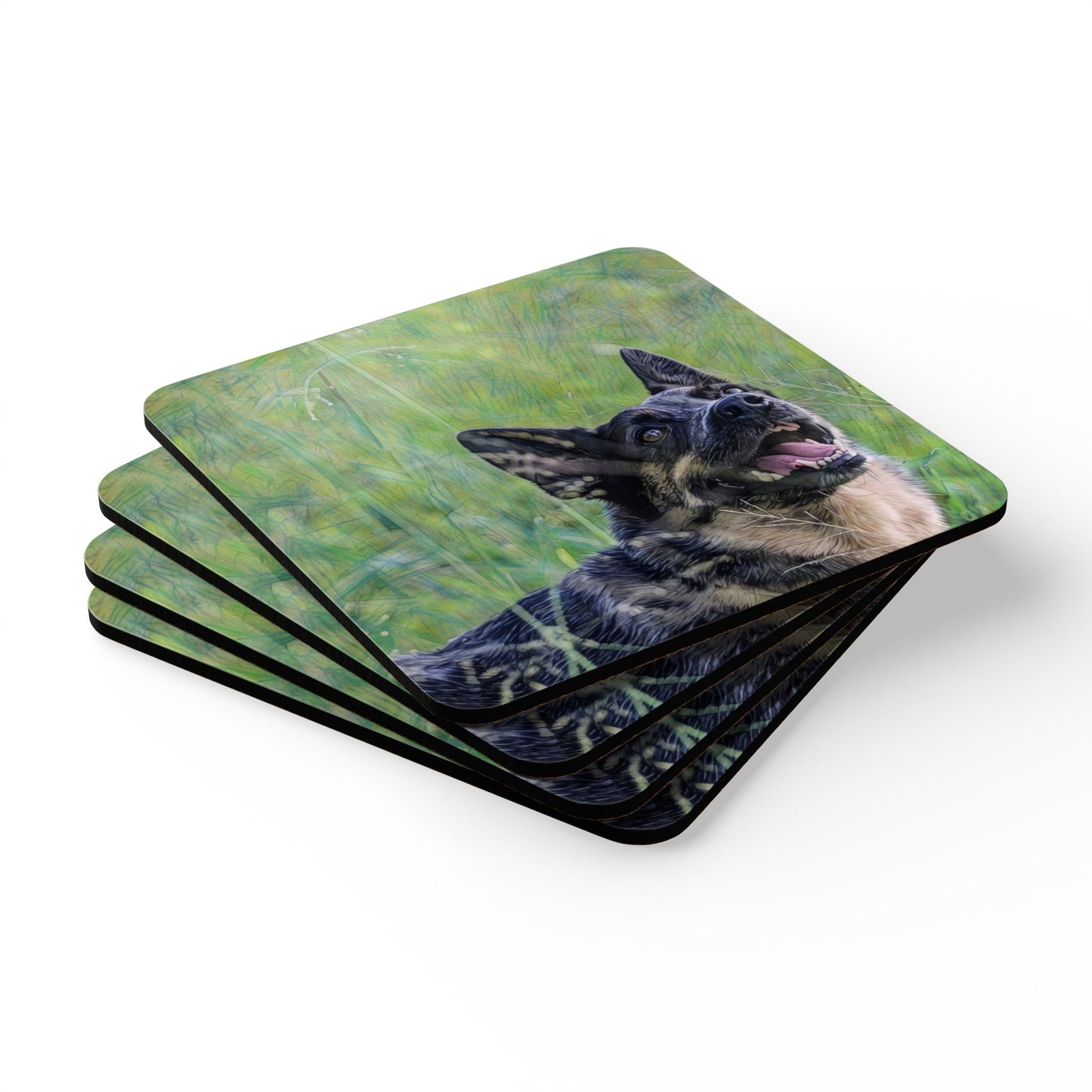 Coaster Set - Cattle Dog Design