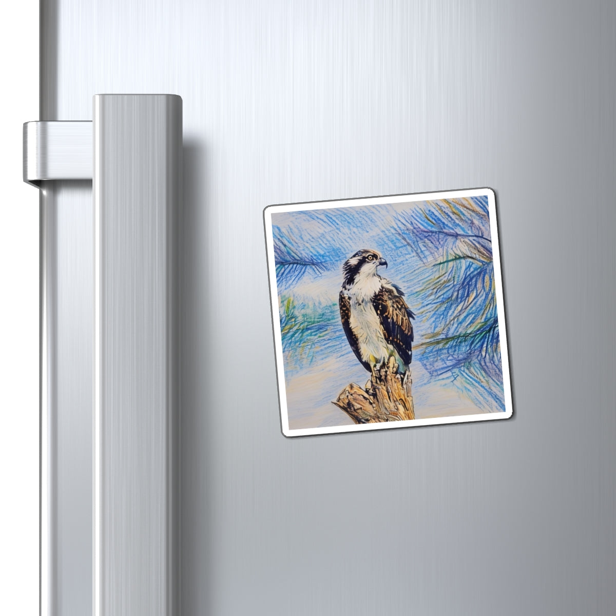 Artistic Osprey Magnet - Nature-Inspired Home Decor