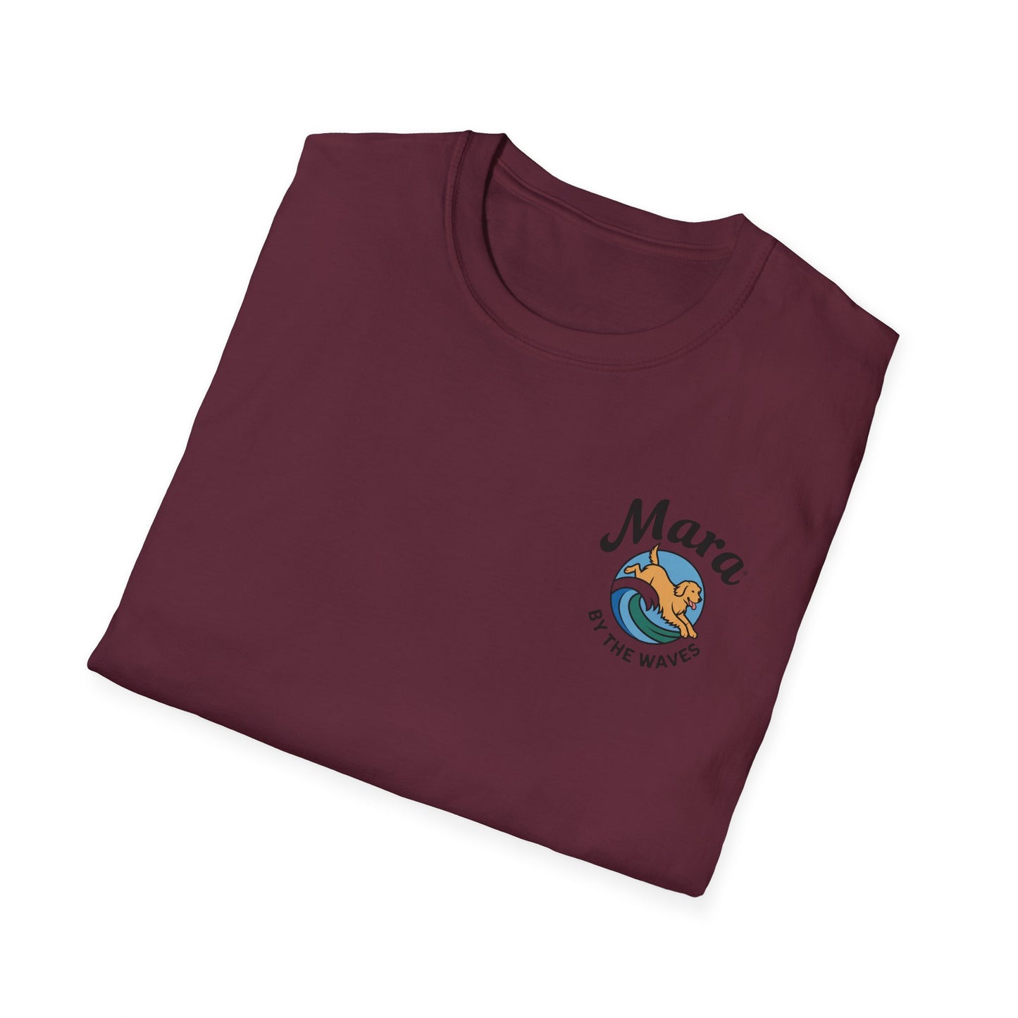 Golden Retriever Ocean Logo T-Shirt