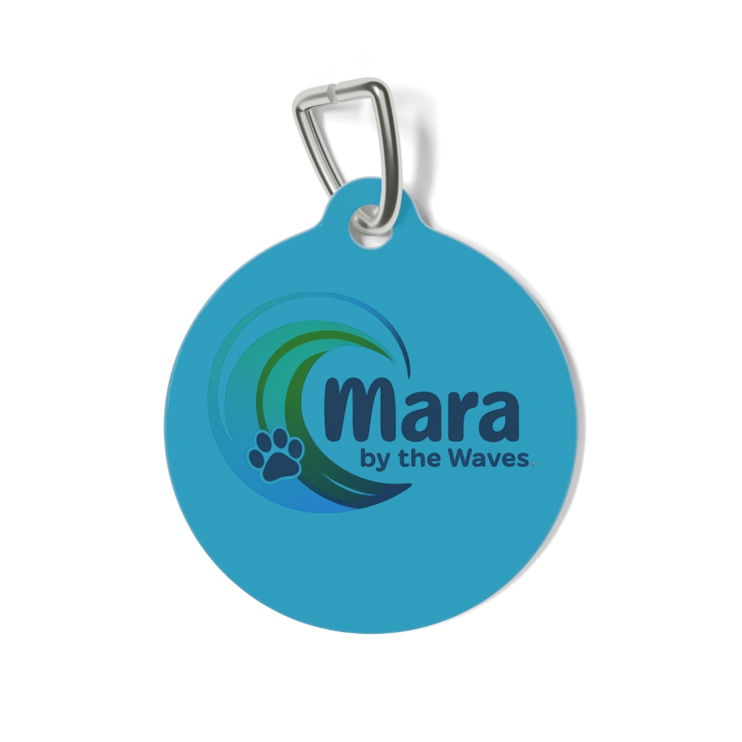 Personalized Pet Tag - Mara by the Waves Logo