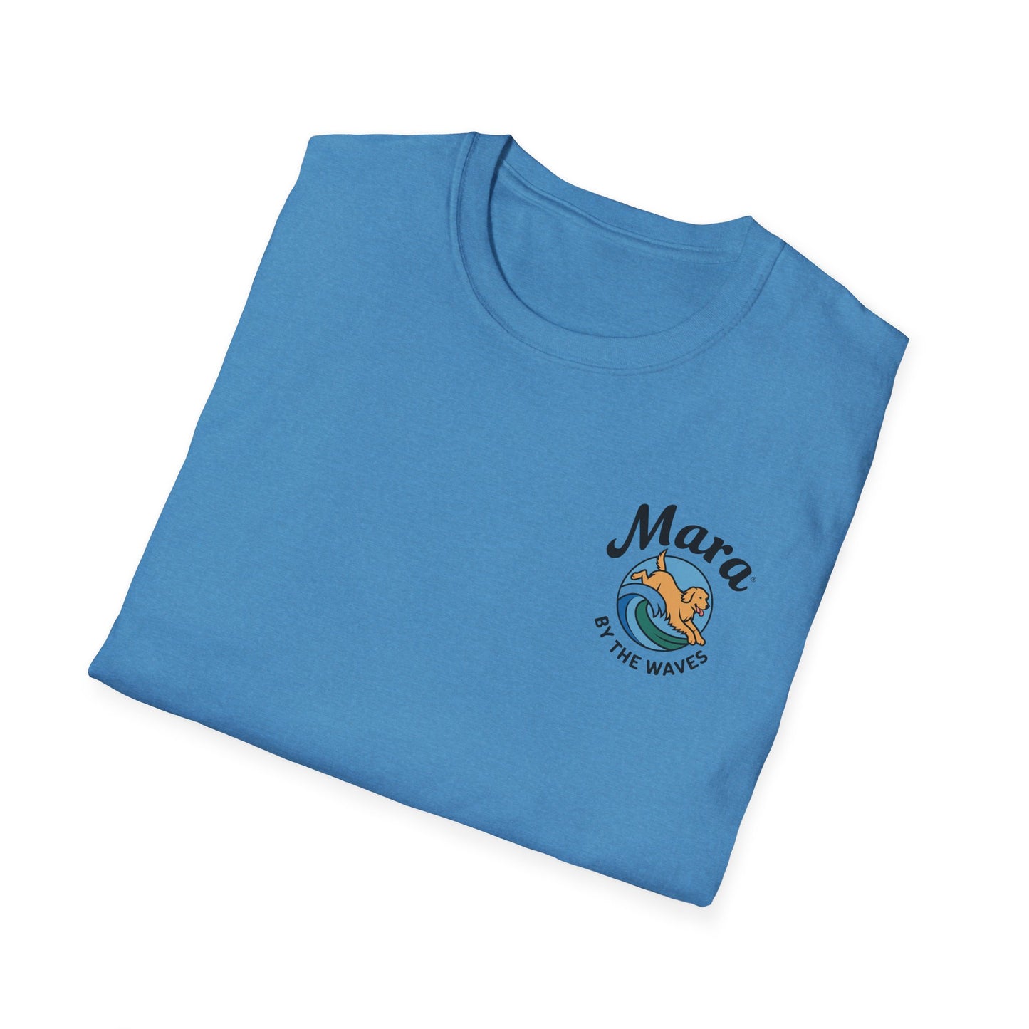 Golden Retriever Ocean Logo T-Shirt