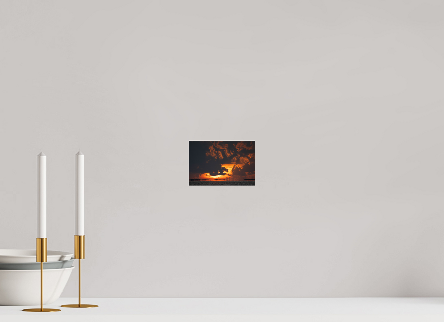 Sunrise Over the Water – Flamingo, Everglades National Park on Acrylic Glass