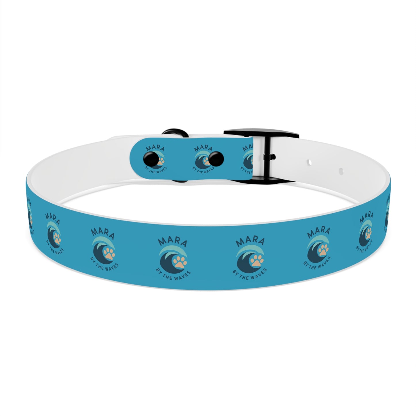 Mara by the Waves custom dog collar