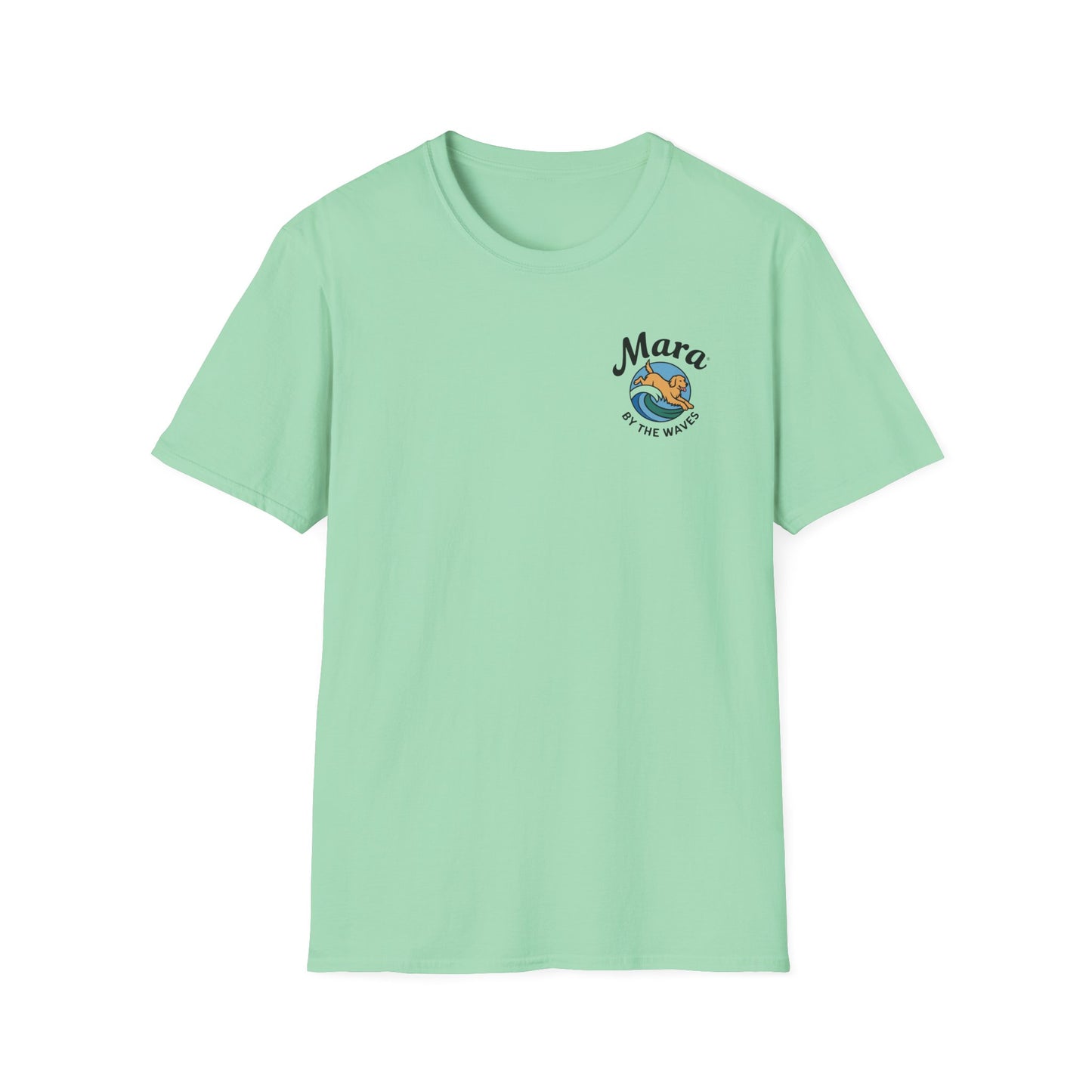 Golden Retriever Ocean Logo T-Shirt