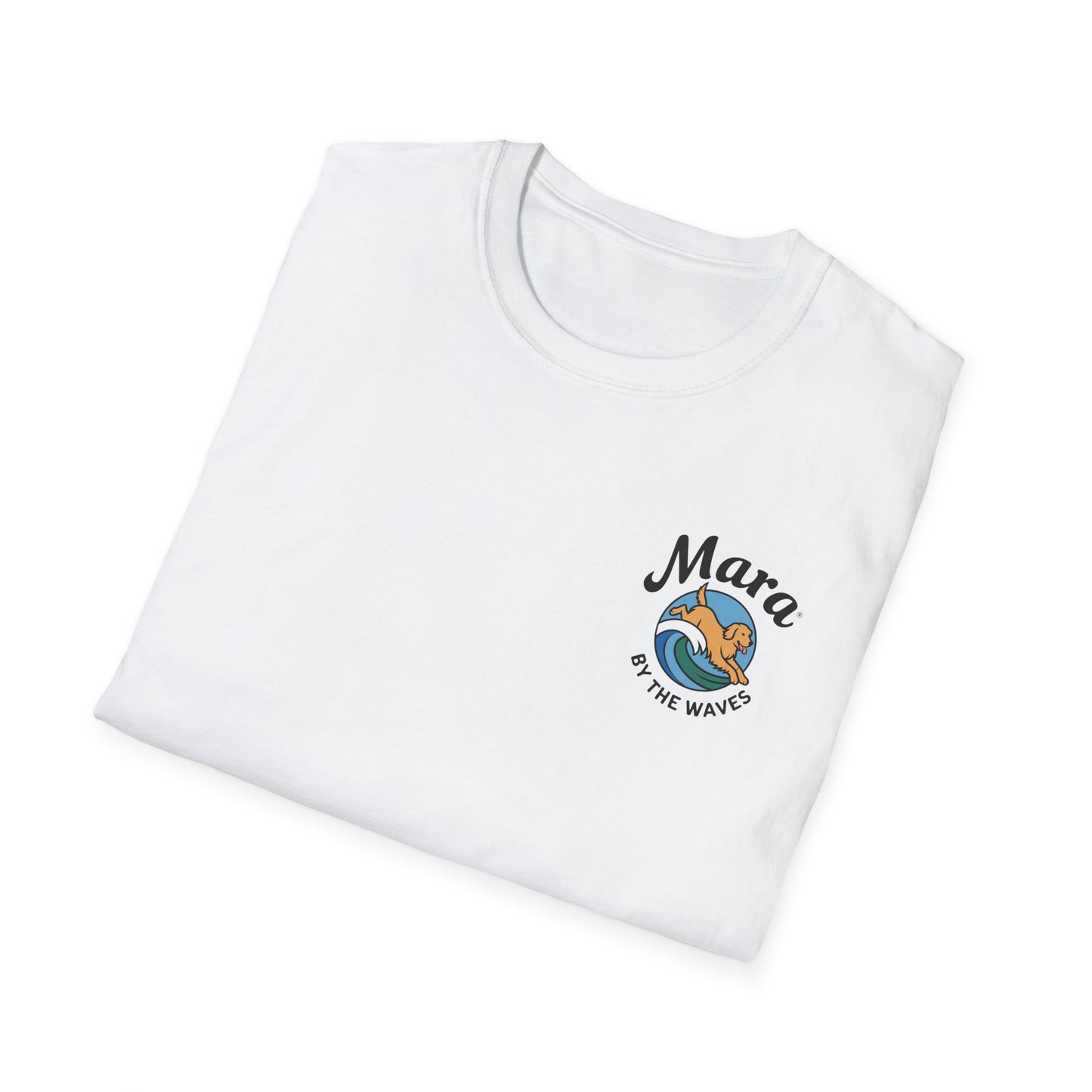 Golden Retriever Ocean Logo T-Shirt
