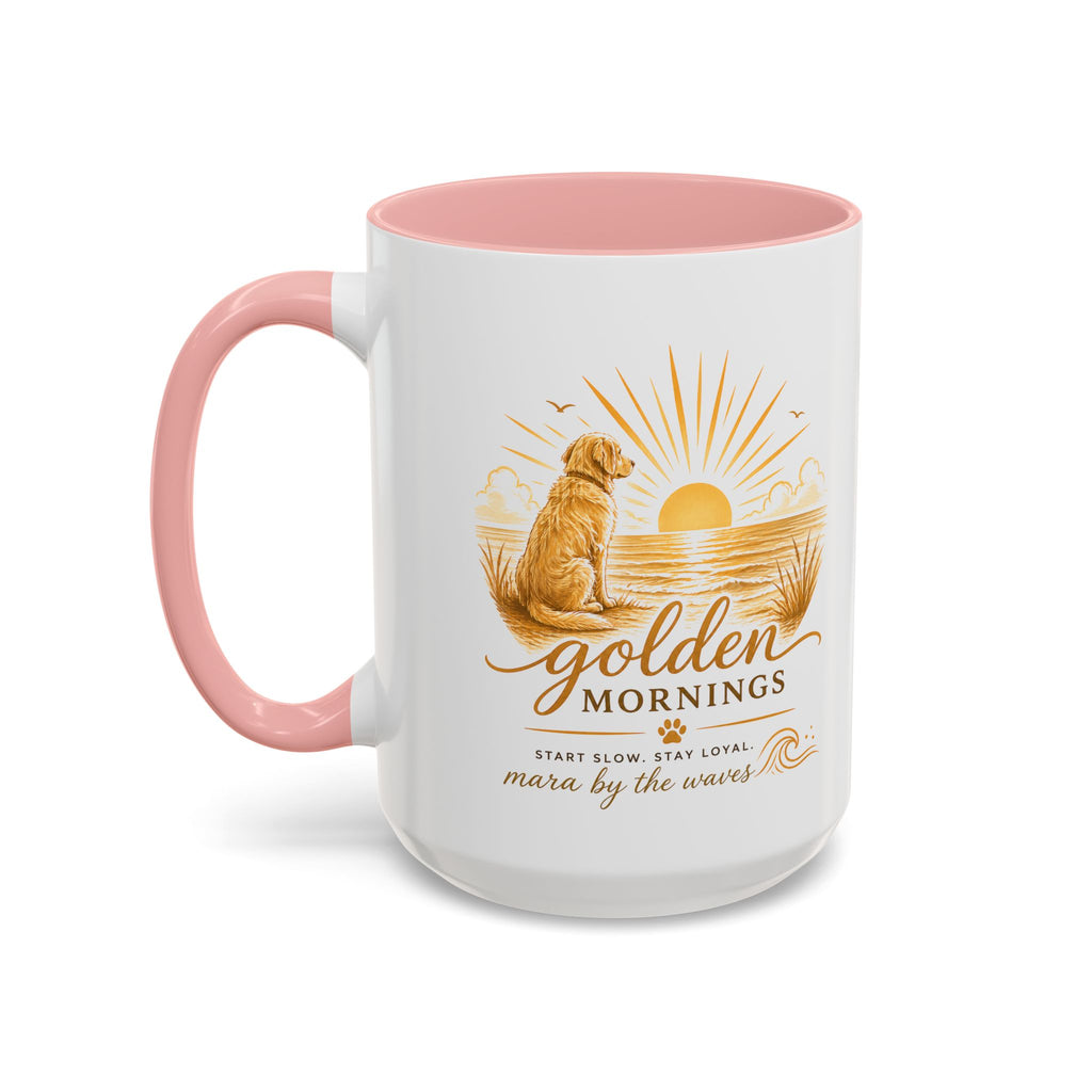 Golden Mornings Coffee Mug — Dog Sunrise Accent Mug (11/15oz)