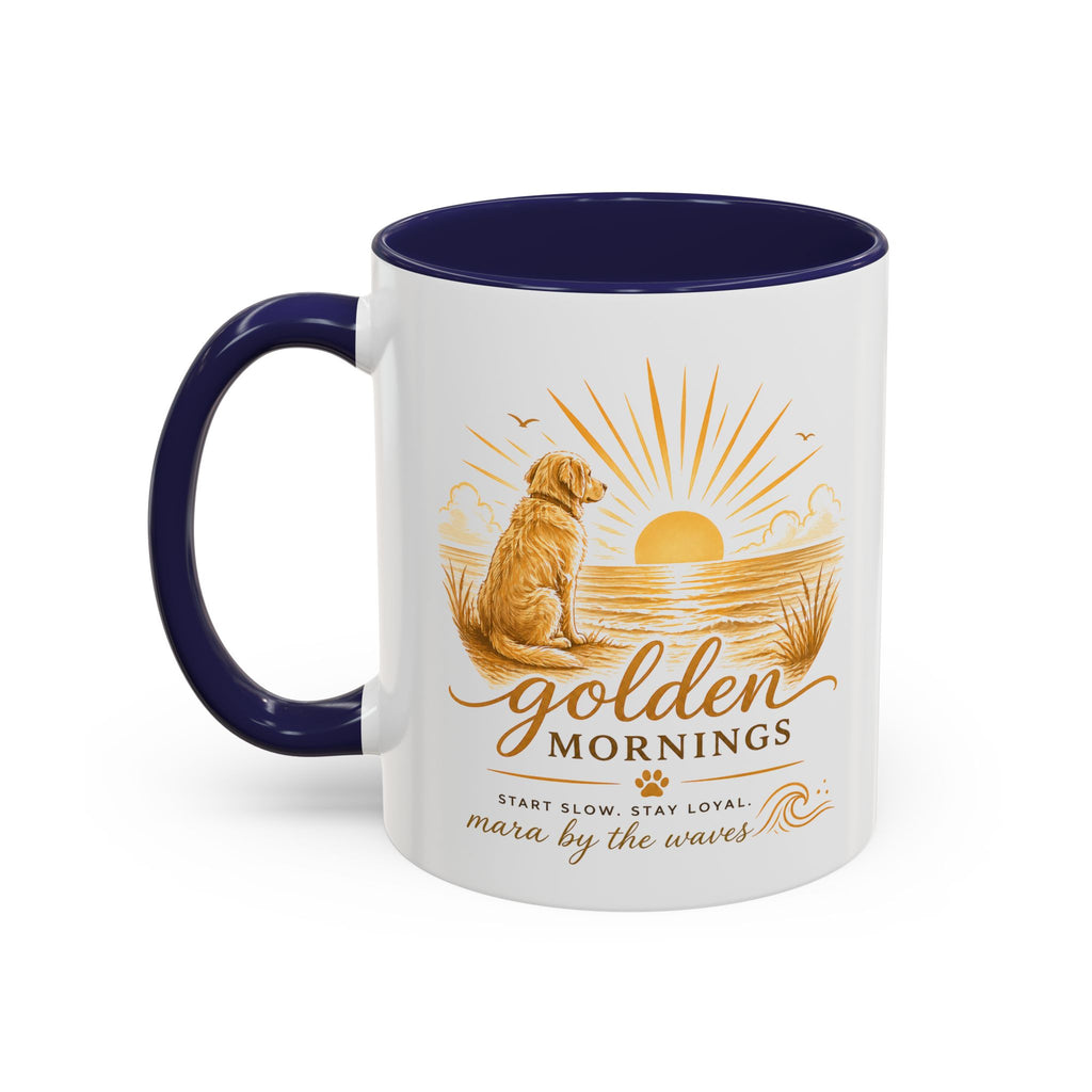 Golden Mornings Coffee Mug — Dog Sunrise Accent Mug (11/15oz)