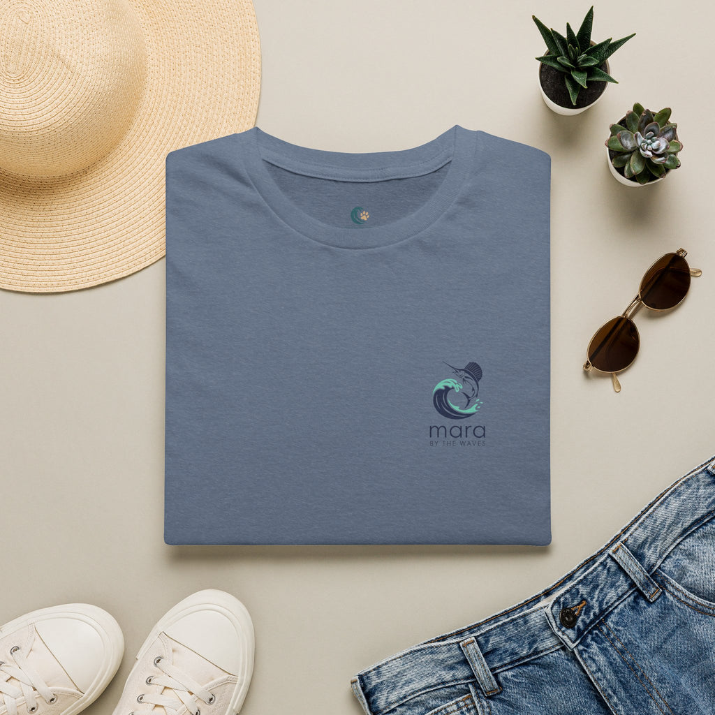 Mara Sailfish Logo T‑Shirt — Minimal Coastal Graphic Tee