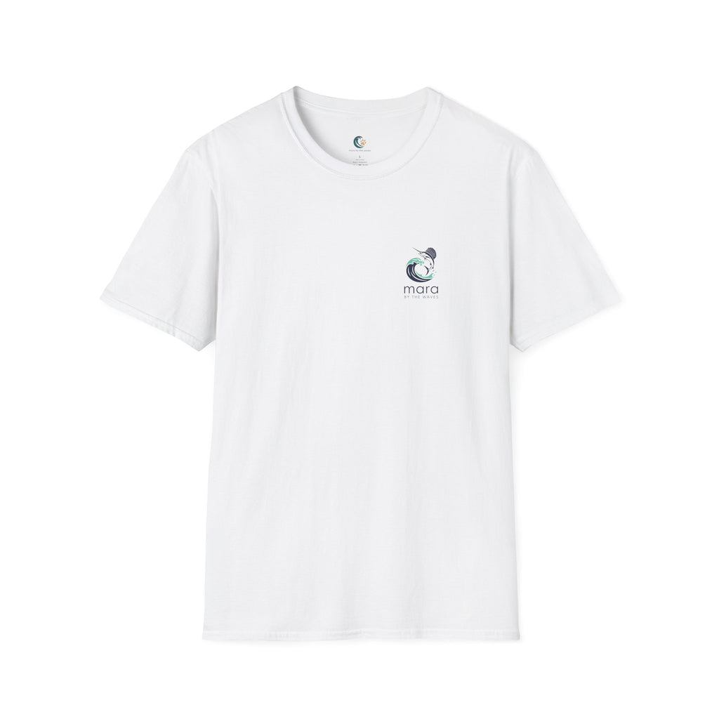 Mara Sailfish Logo T‑Shirt — Minimal Coastal Graphic Tee