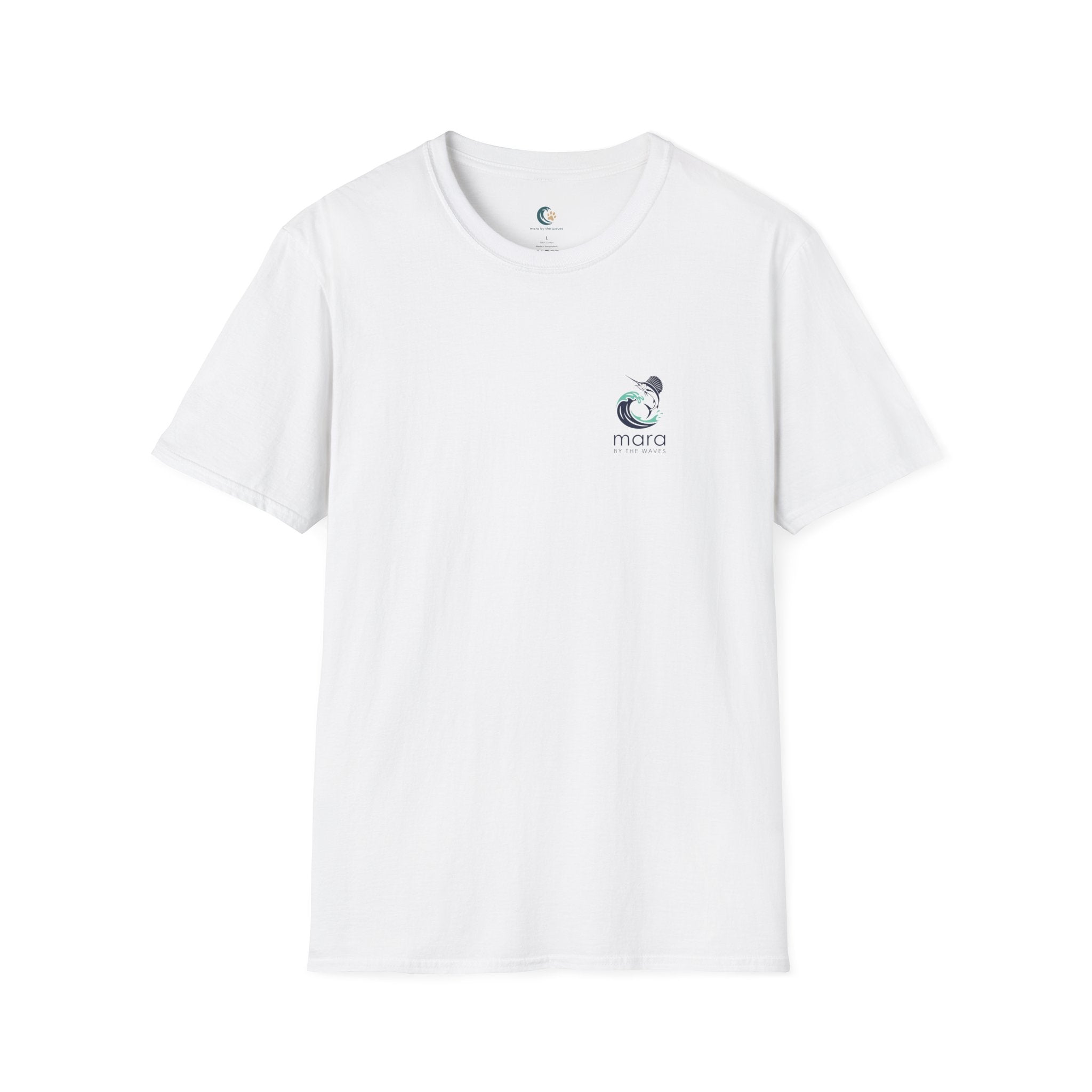 Mara Sailfish Logo T‑Shirt — Minimal Coastal Graphic Tee