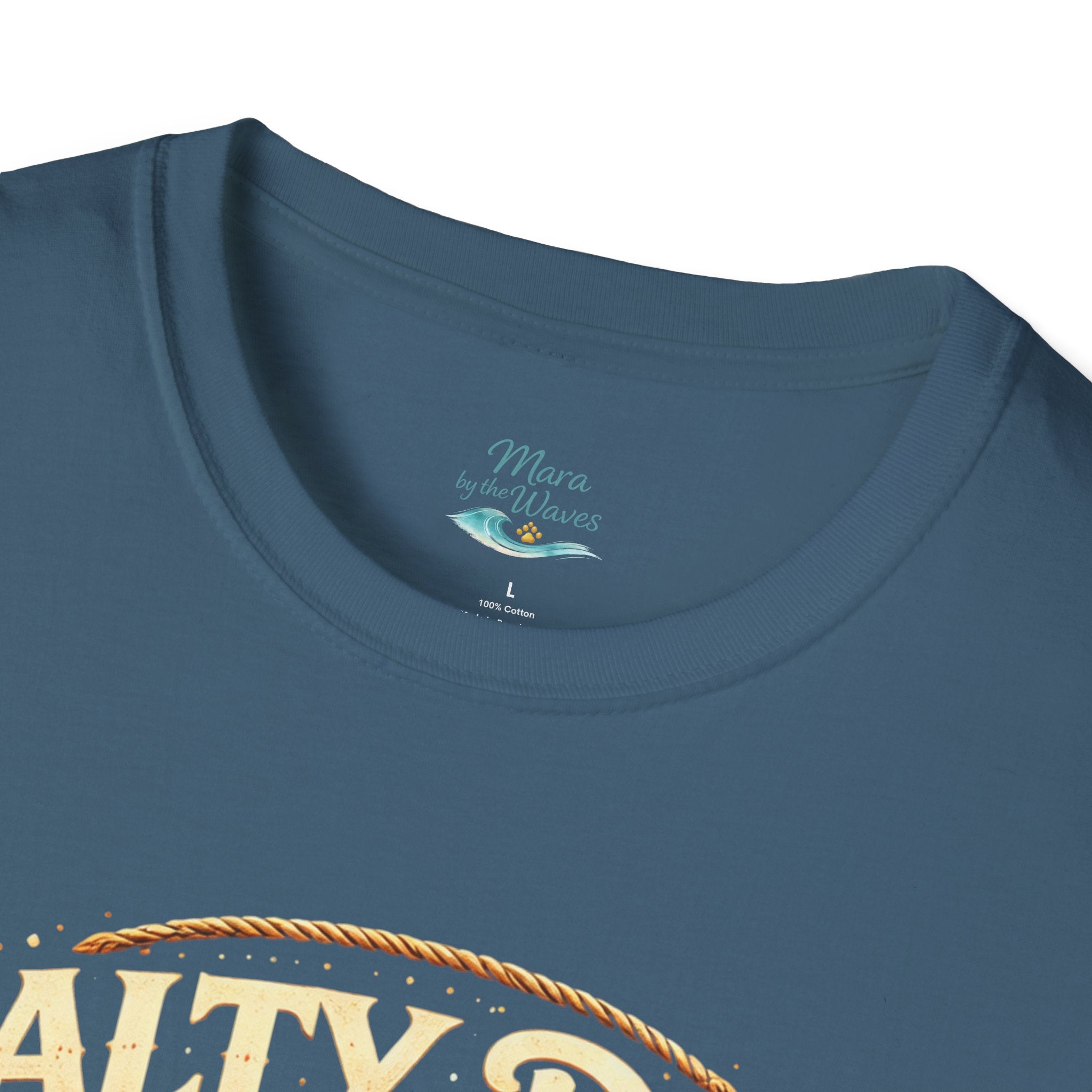 Salty Dog Beach T-Shirt — Retro Surf Dog Graphic Tee