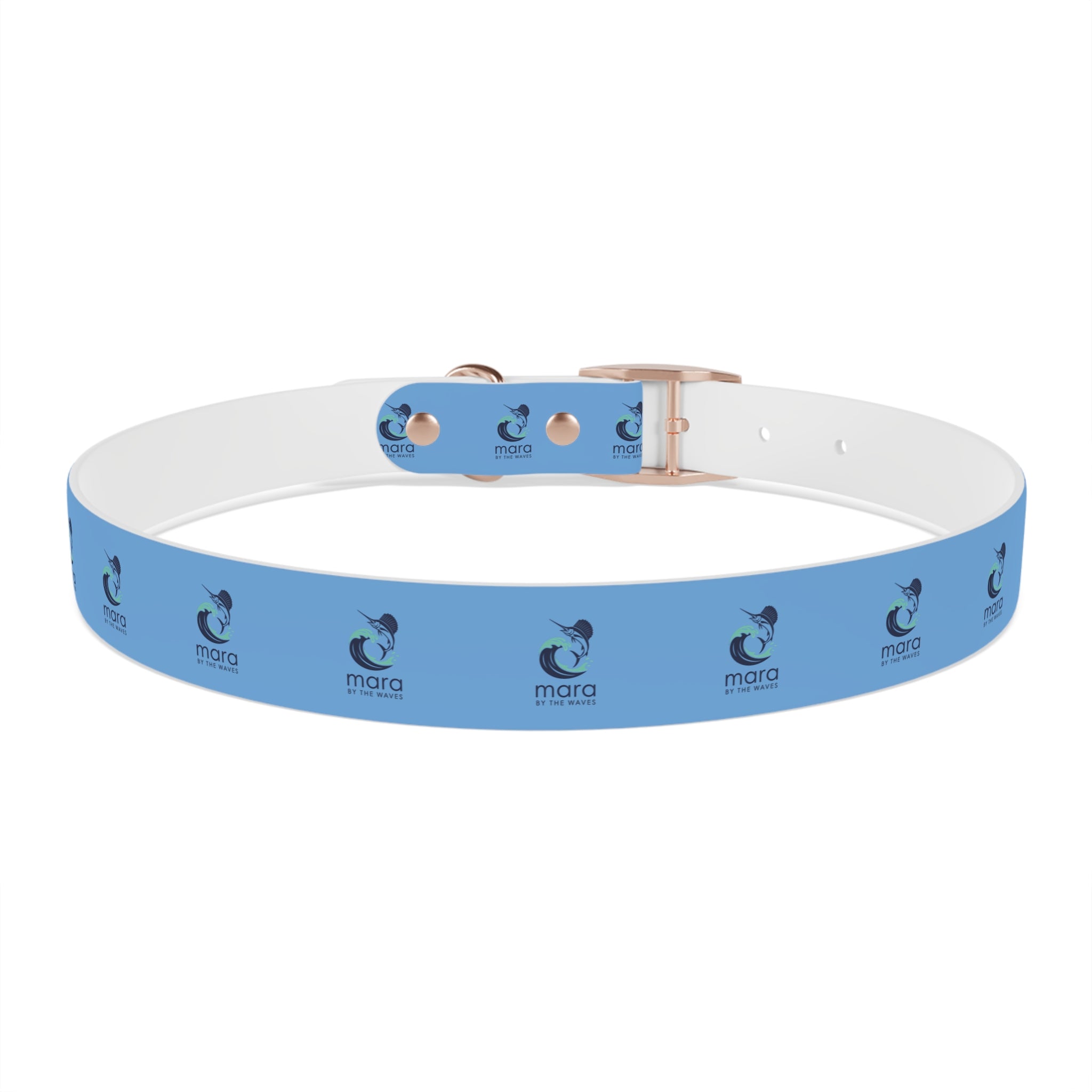 Sail Fish Mara by the Waves Logo Dog Collar - Durable Waterproof Pet Collar for Everyday Wear