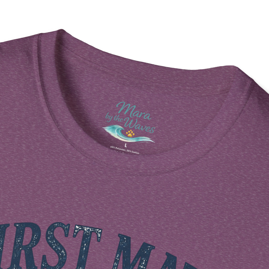First Mate Boat Dog T-Shirt — Golden Retriever Nautical Tee