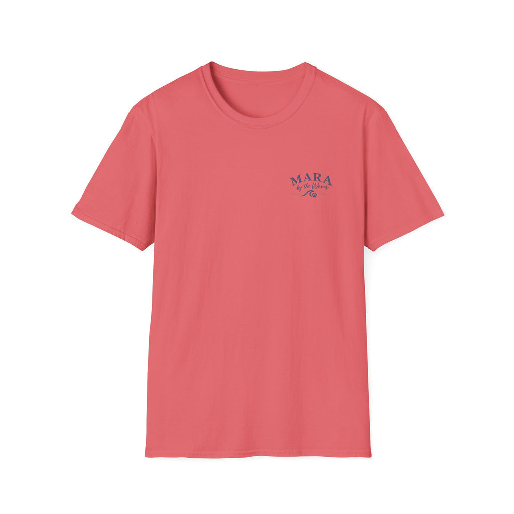 Mara by the Waves T-Shirt — Coastal Golden Retriever Tee