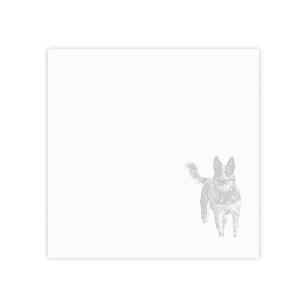 Blue Heeler Dog Post-it Notes — Australian Cattle Dog Sticky Notes