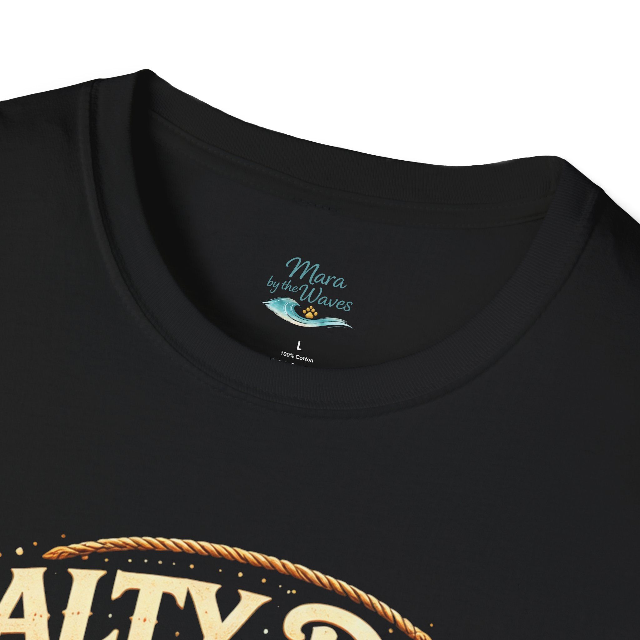 Salty Dog Beach T-Shirt — Retro Surf Dog Graphic Tee