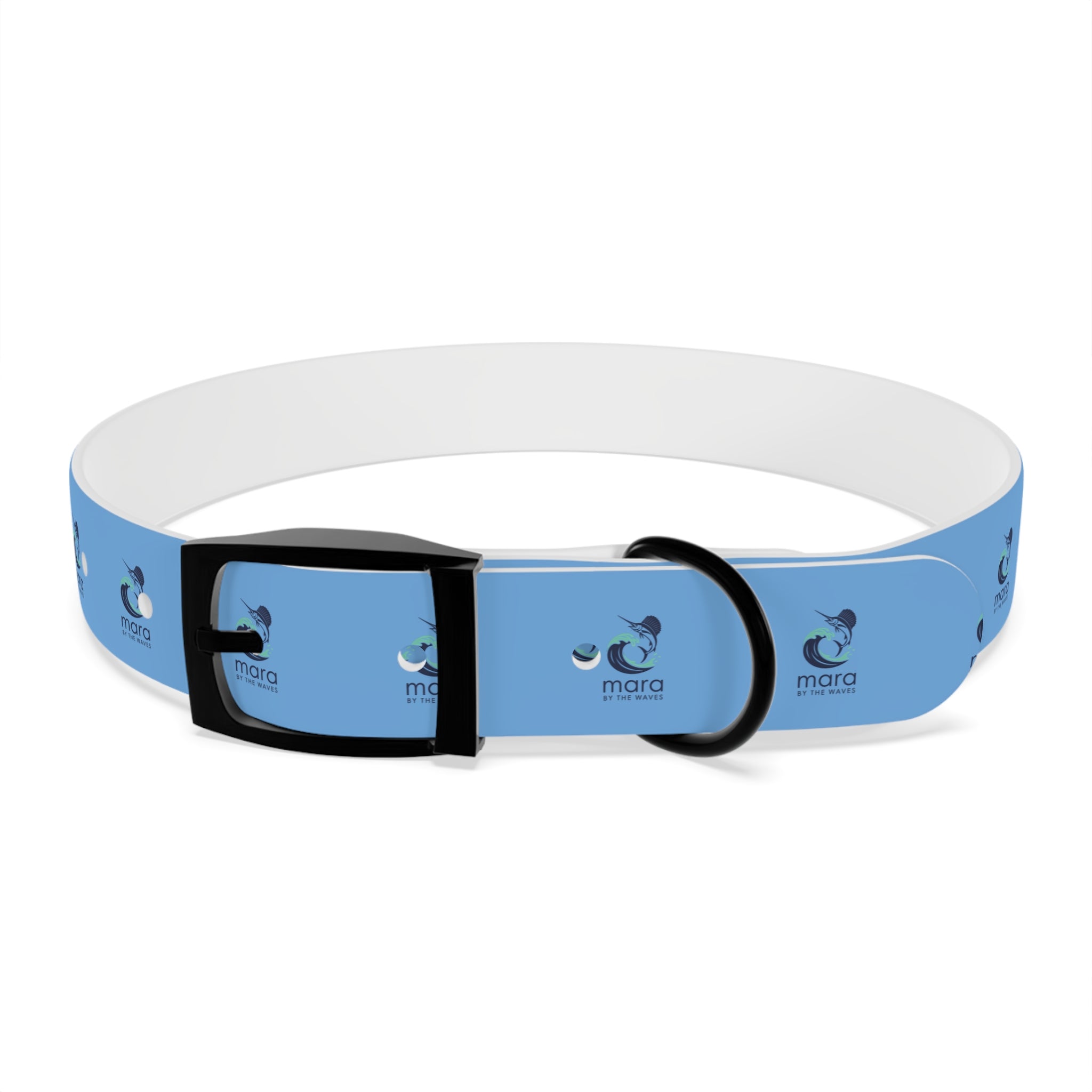 Sail Fish Mara by the Waves Logo Dog Collar - Durable Waterproof Pet Collar for Everyday Wear