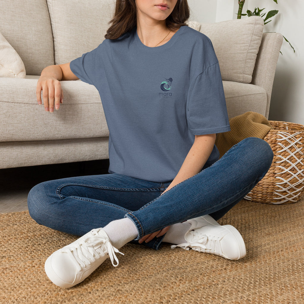 Mara Sailfish Logo T‑Shirt — Minimal Coastal Graphic Tee