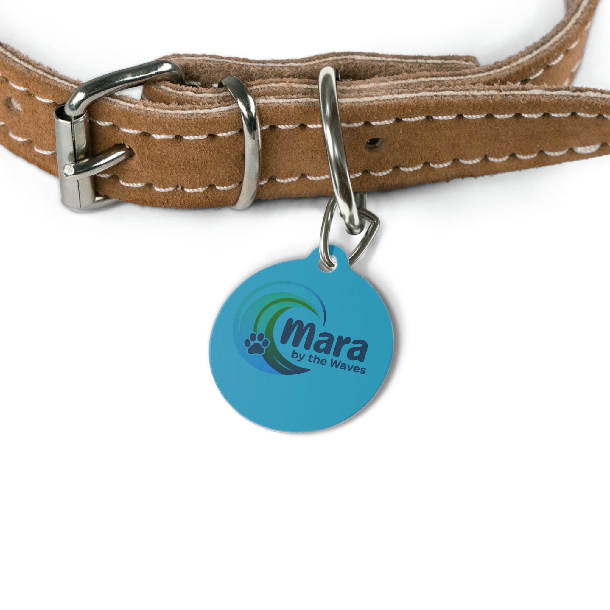 Personalized Pet Tag - Mara by the Waves Logo
