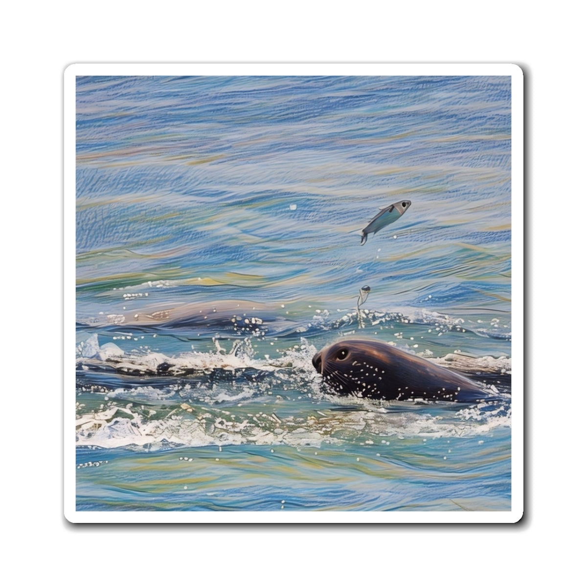 Ocean Adventure Magnet - Marine Life Art for Ocean Lovers