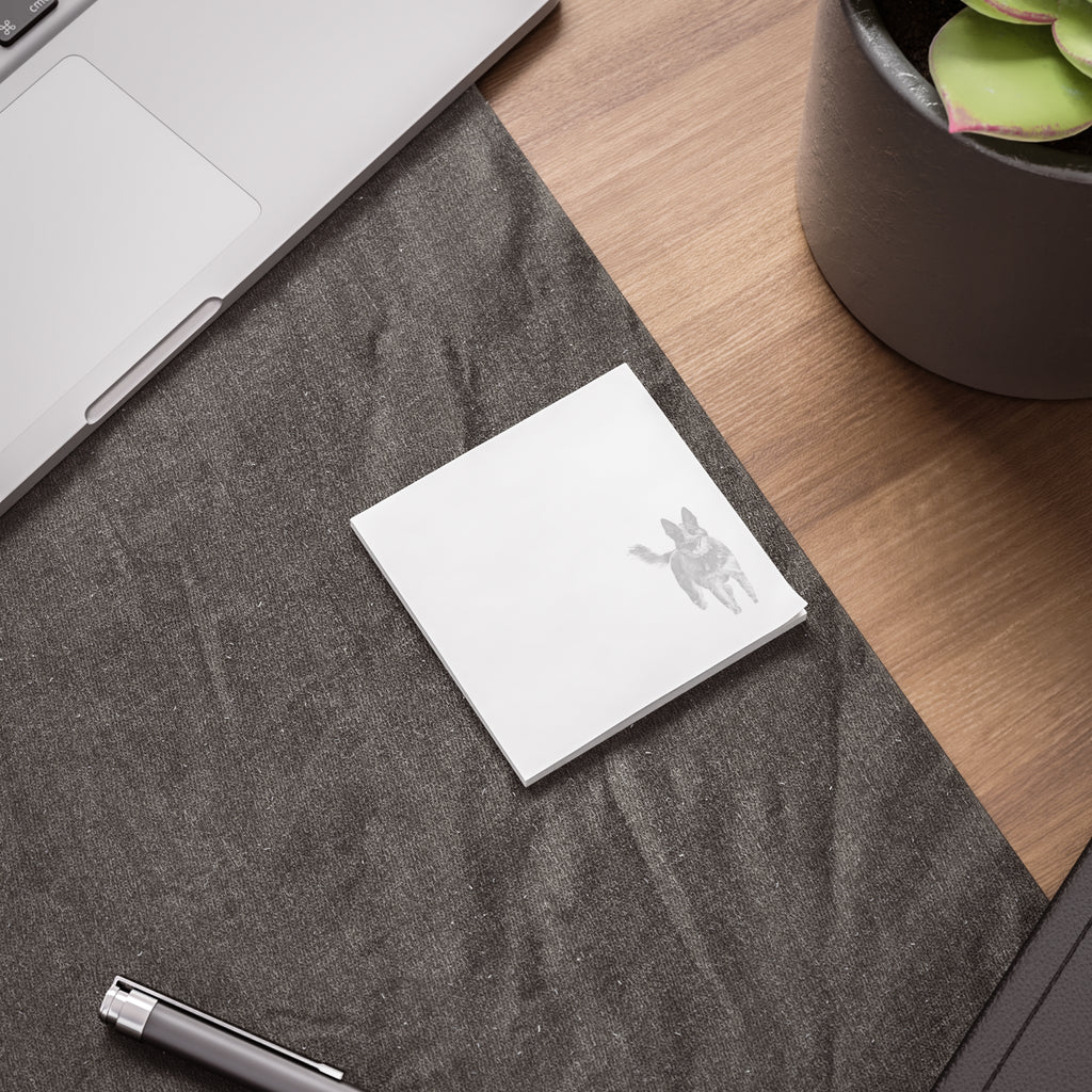 Blue Heeler Dog Post-it Notes — Australian Cattle Dog Sticky Notes