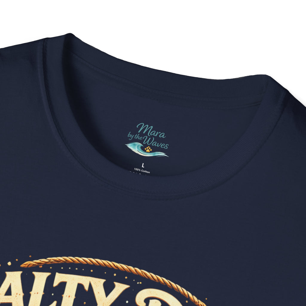 Salty Dog Beach T-Shirt — Retro Surf Dog Graphic Tee