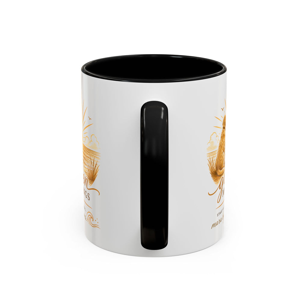 Golden Mornings Coffee Mug — Dog Sunrise Accent Mug (11/15oz)