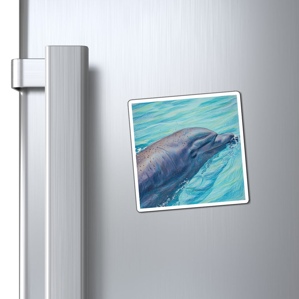 Dolphin Ocean Magnet - Nautical Art for Nature Lovers