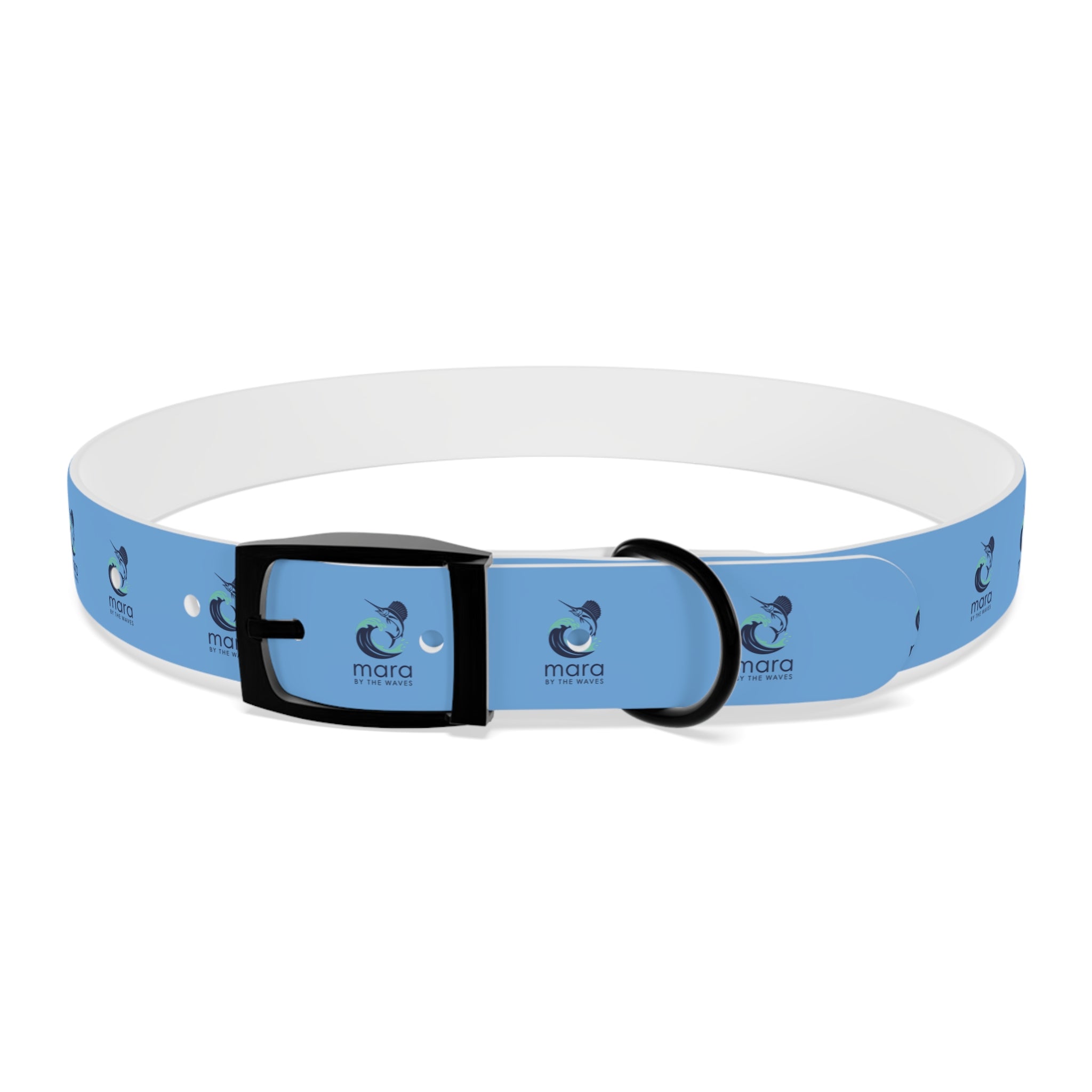 Sail Fish Mara by the Waves Logo Dog Collar - Durable Waterproof Pet Collar for Everyday Wear