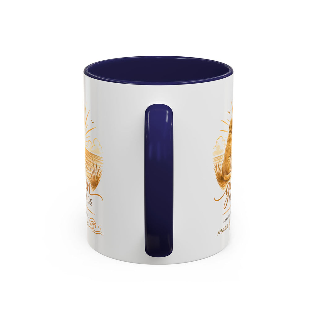 Golden Mornings Coffee Mug — Dog Sunrise Accent Mug (11/15oz)