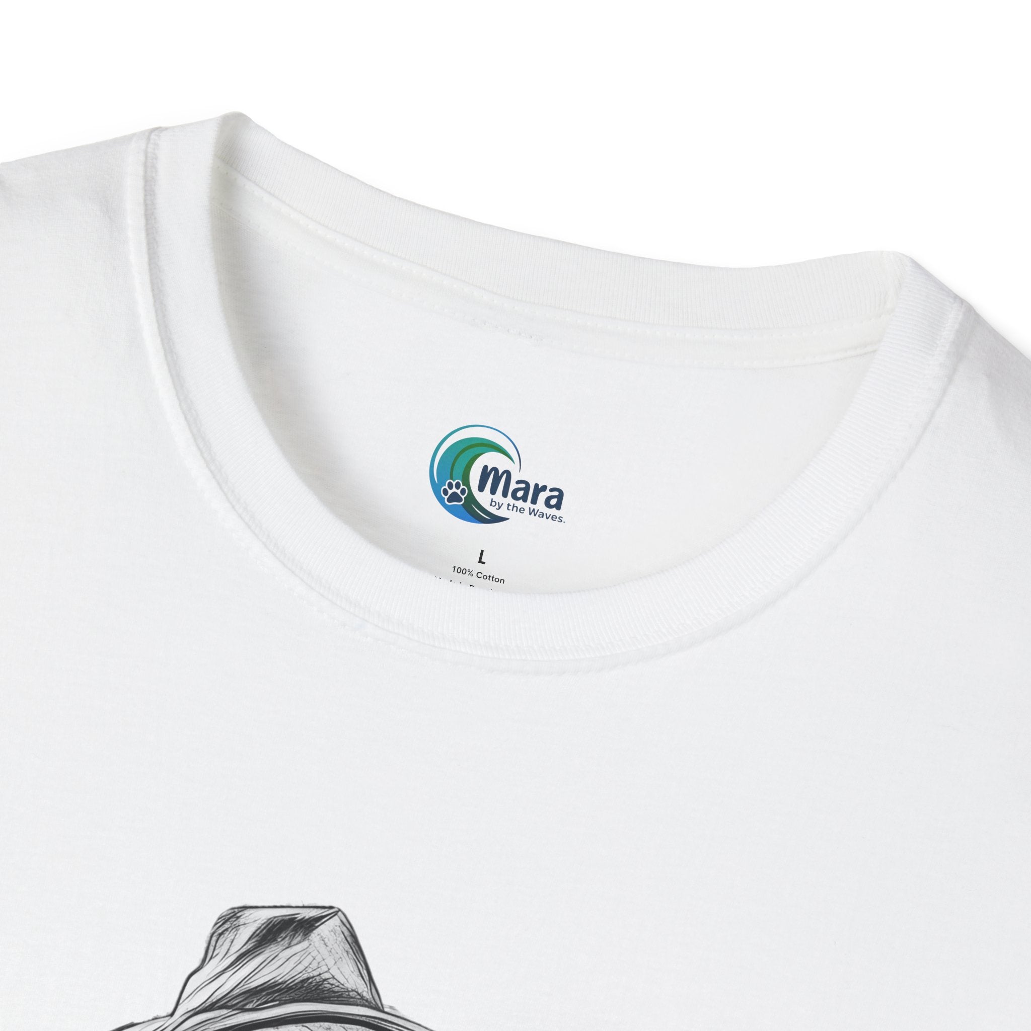 Golden Retriever with Hat & Sunglasses T-Shirt