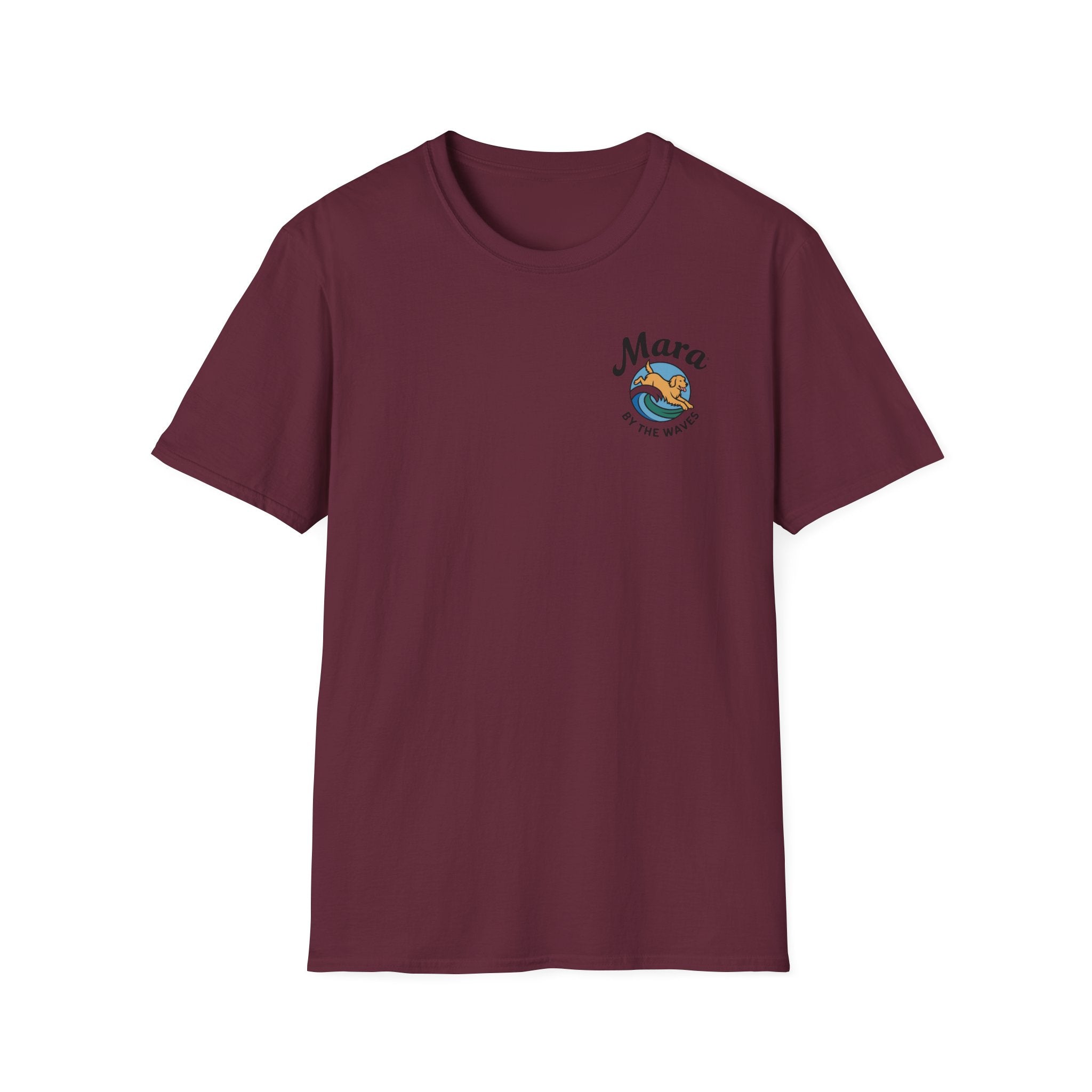 Golden Retriever Ocean Logo T-Shirt