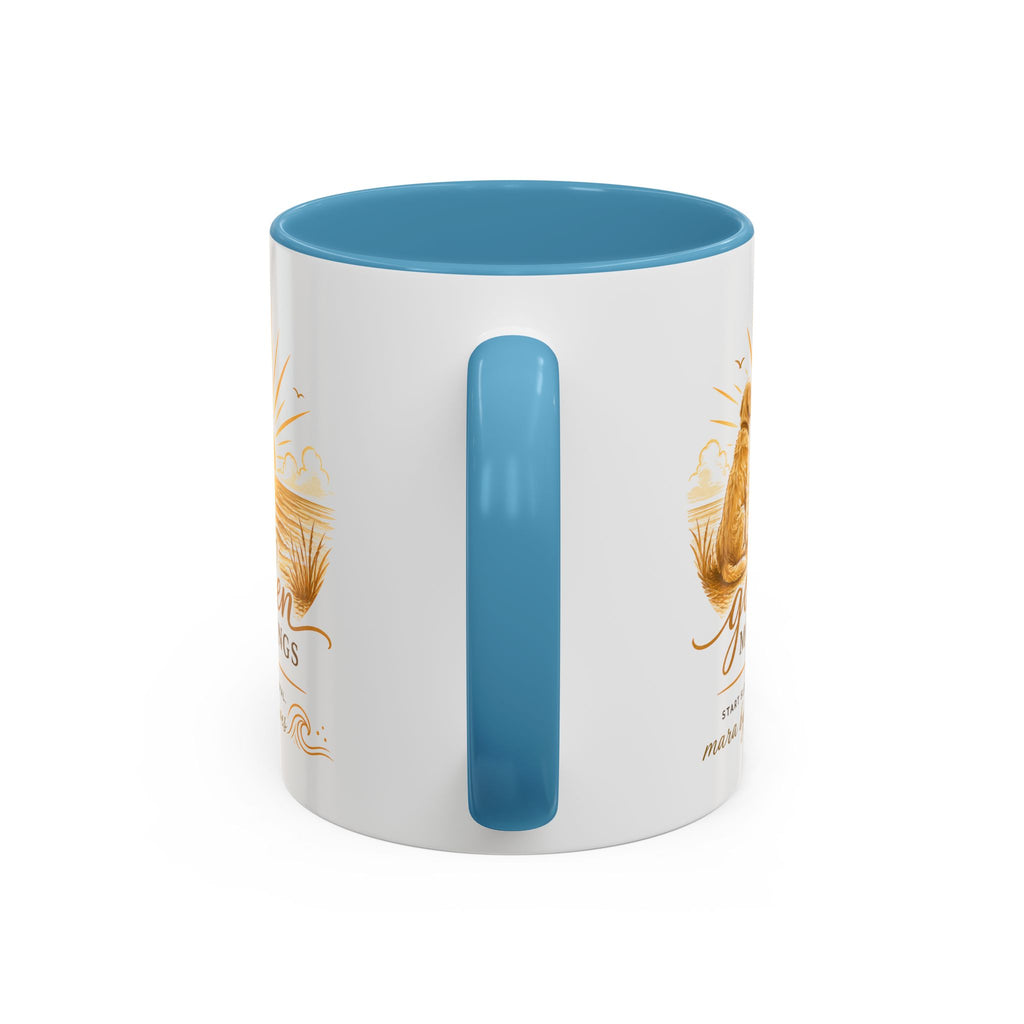 Golden Mornings Coffee Mug — Dog Sunrise Accent Mug (11/15oz)