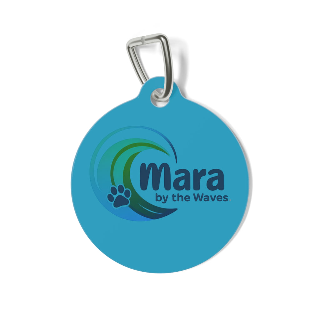 Personalized Pet Tag - Mara by the Waves Logo