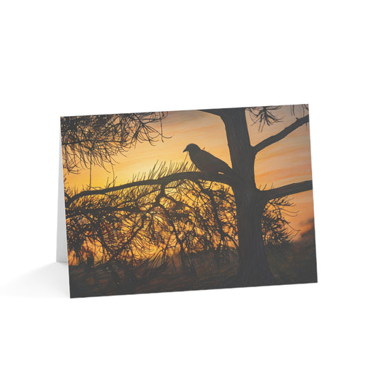 Greeting Cards - Sunset Silhouette Design