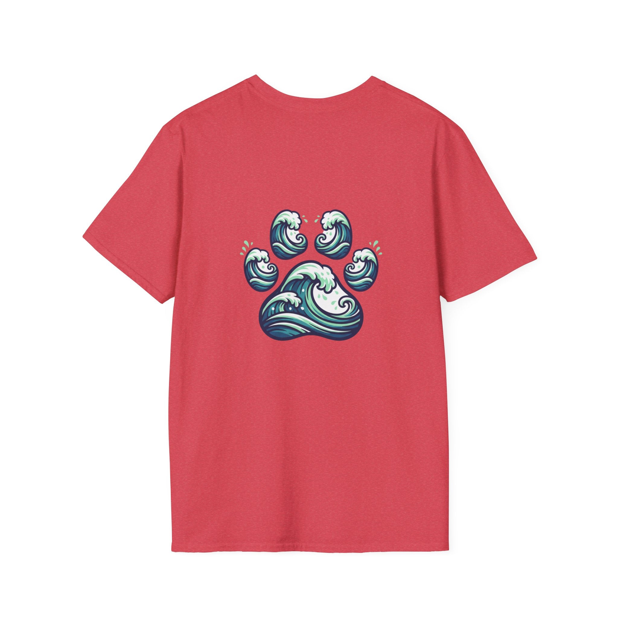 Ocean Wave Paw T‑Shirt — Surf Paw Graphic Tee ("Mara" Logo)
