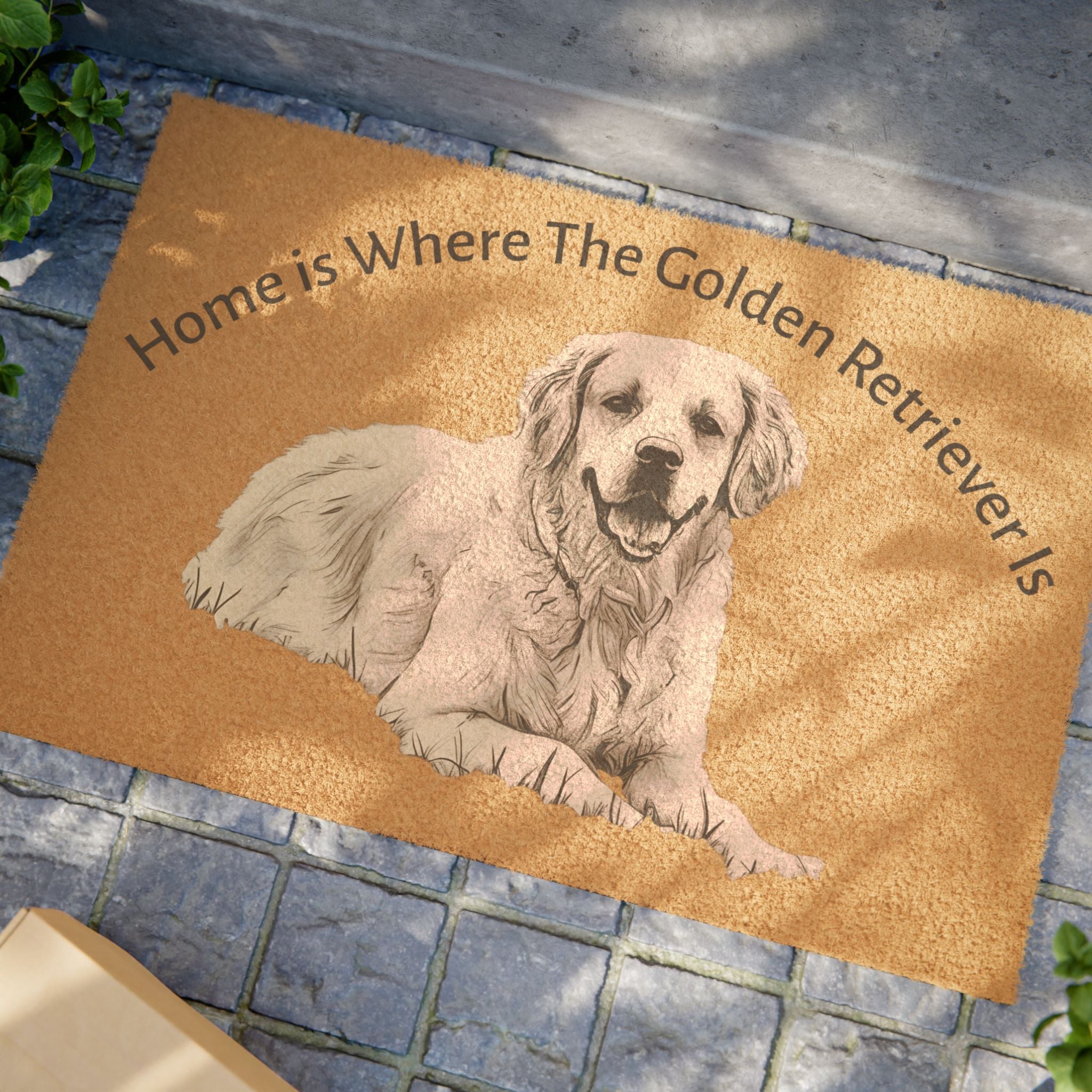 Doormat Home Golden Retriever