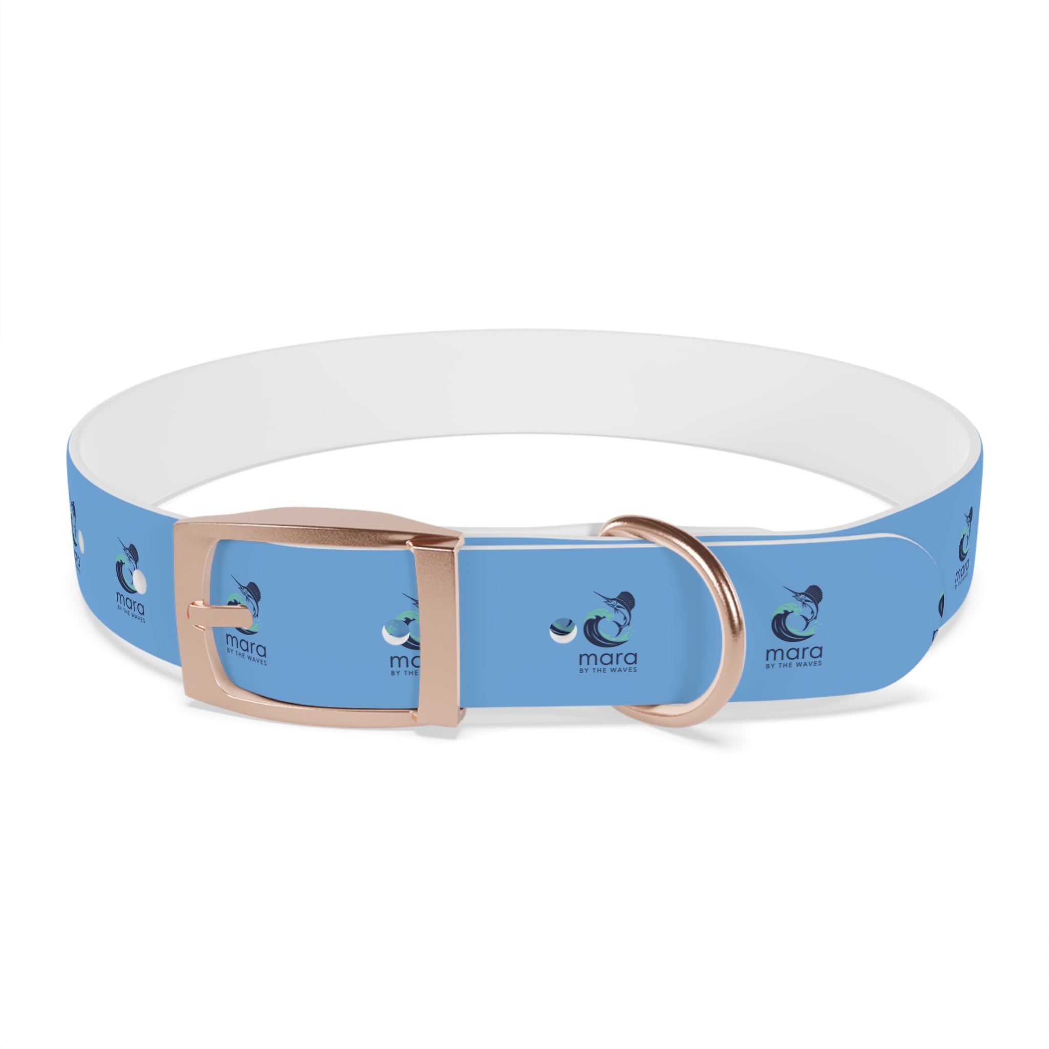 Sail Fish Mara by the Waves Logo Dog Collar - Durable Waterproof Pet Collar for Everyday Wear