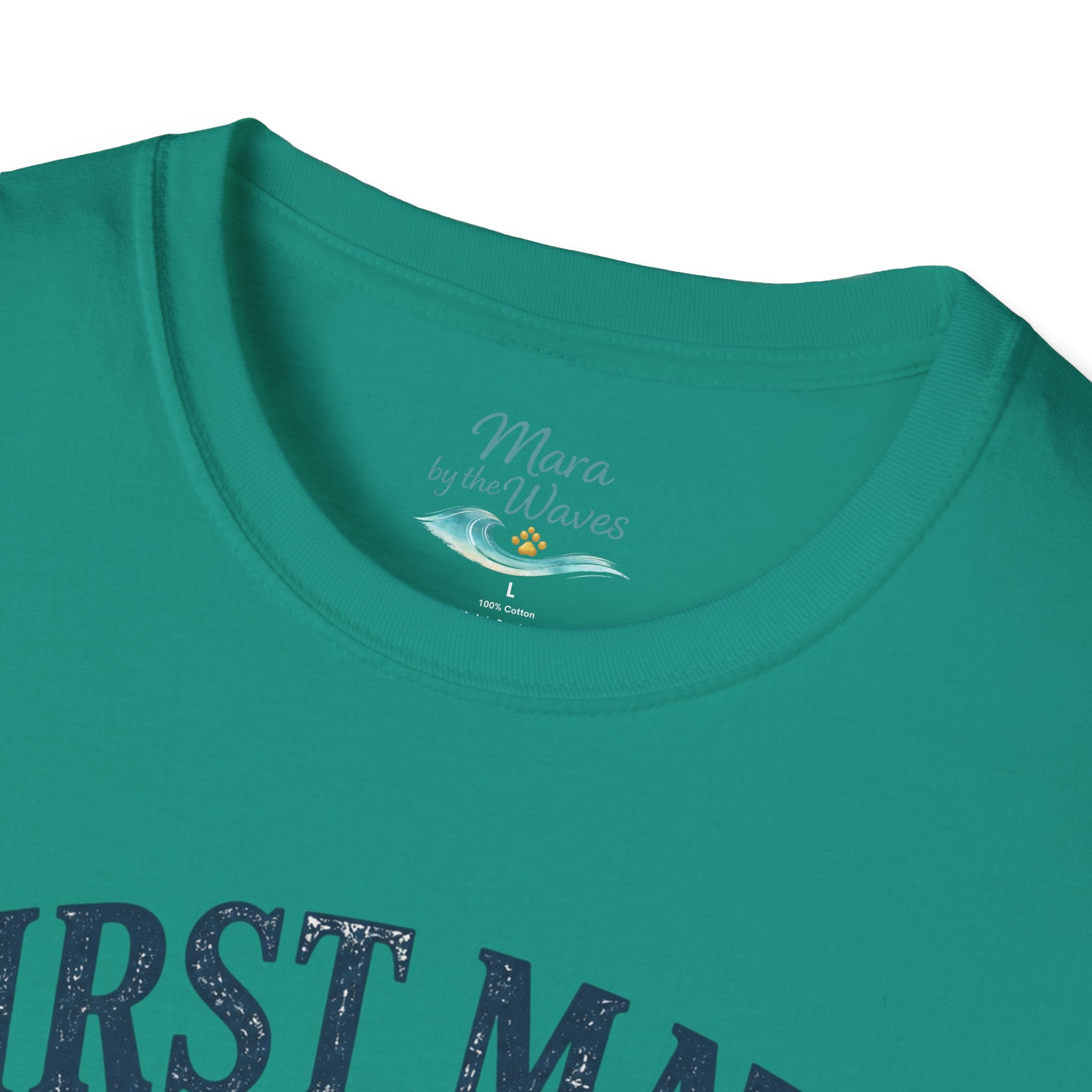 First Mate Boat Dog T-Shirt — Golden Retriever Nautical Tee