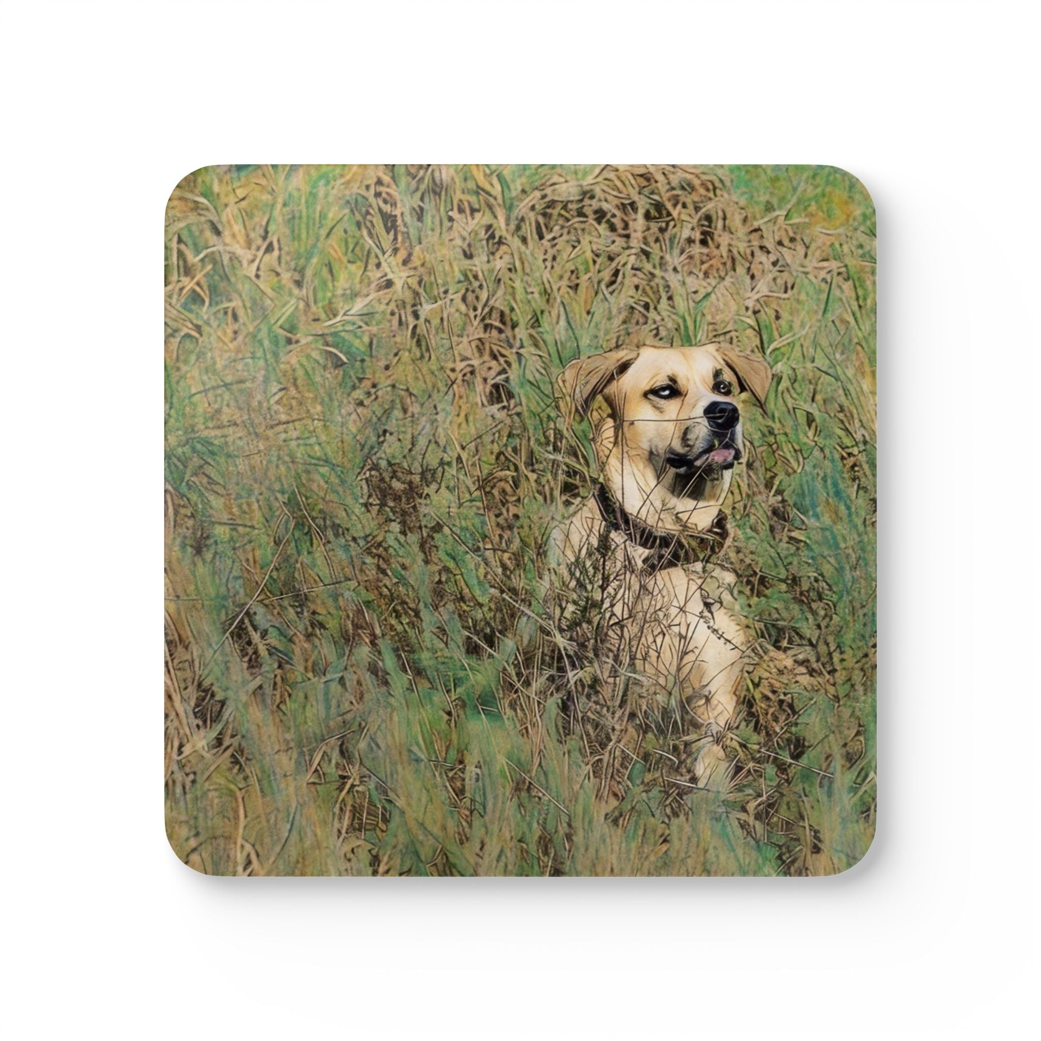 Rustic Dog Coaster Set
