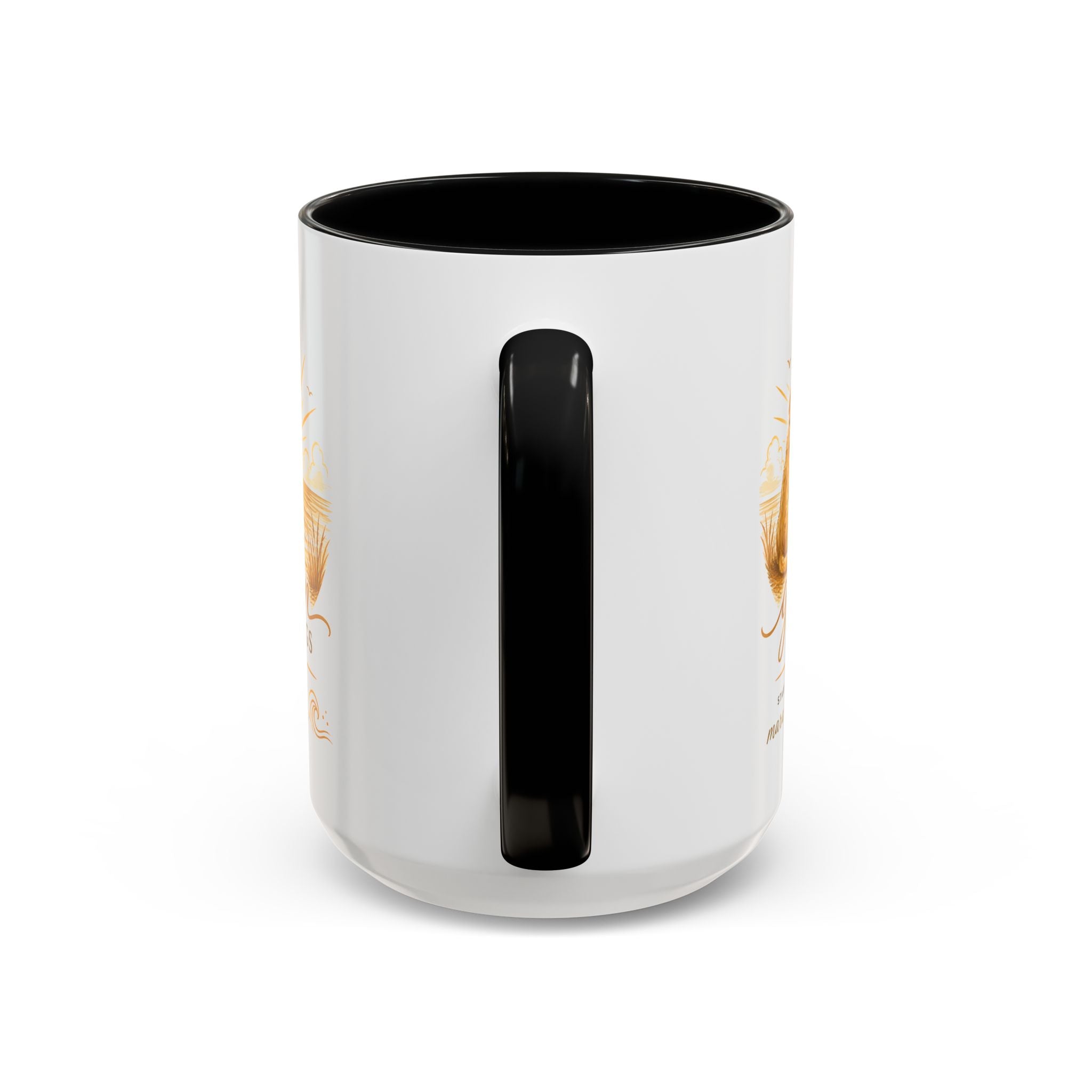 Golden Mornings Coffee Mug — Dog Sunrise Accent Mug (11/15oz)