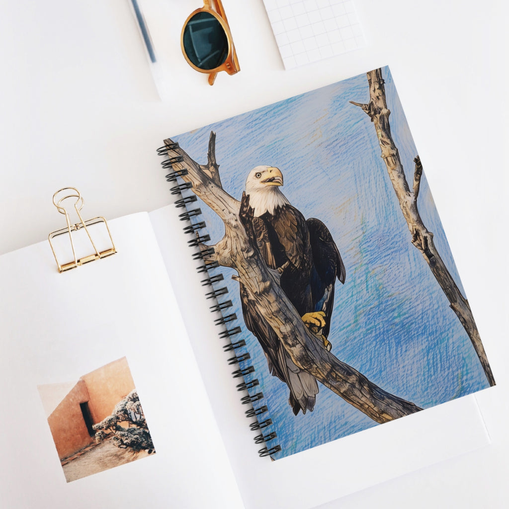 Bald Eagle Spiral Notebook Wildlife Journal (Ruled)