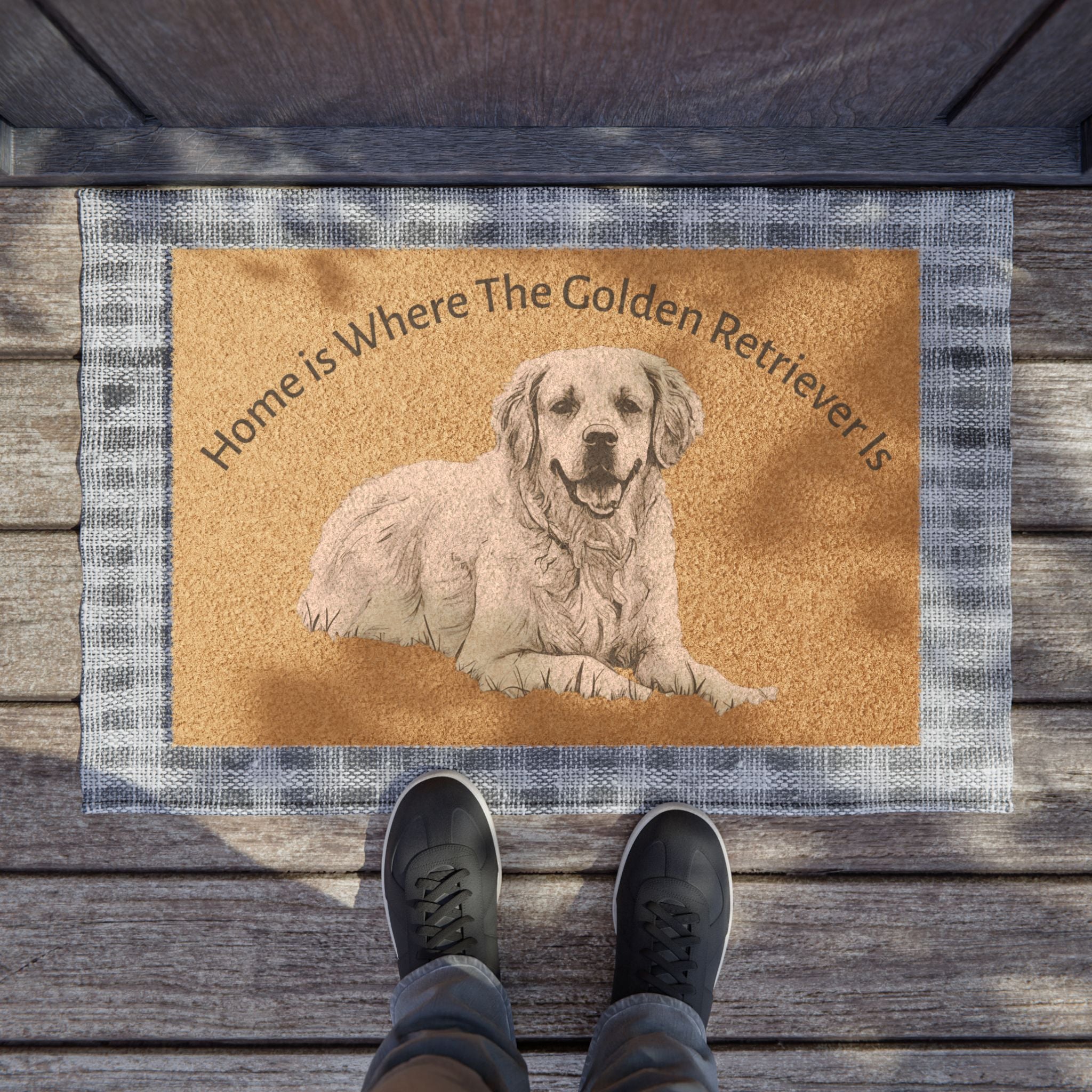 Doormat Home Golden Retriever