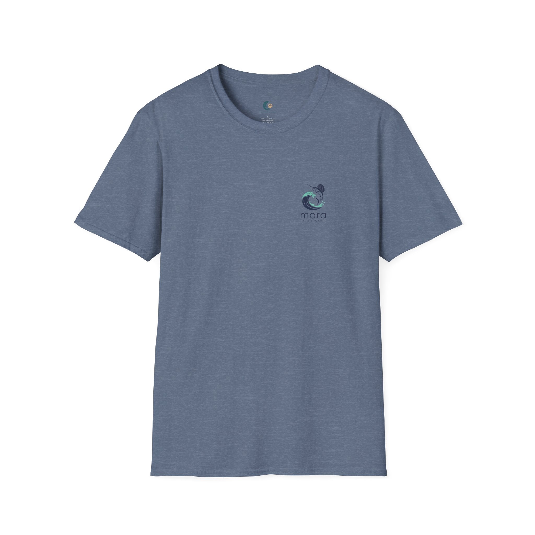 Mara Sailfish Logo T‑Shirt — Minimal Coastal Graphic Tee
