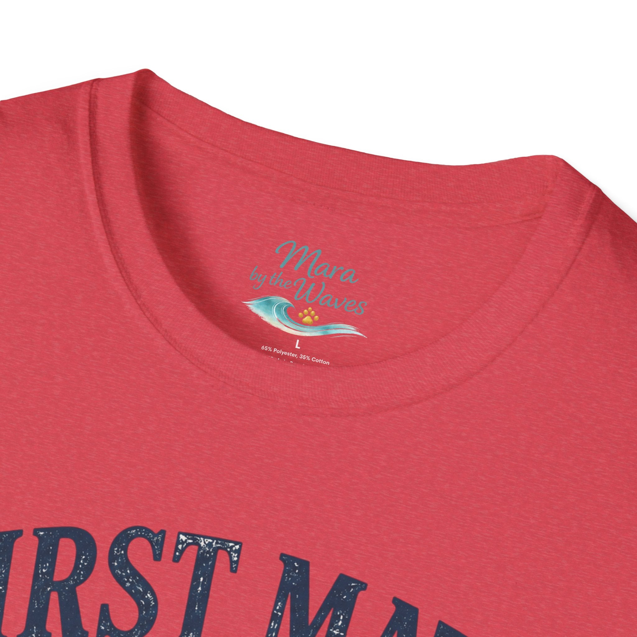 First Mate Boat Dog T-Shirt — Golden Retriever Nautical Tee